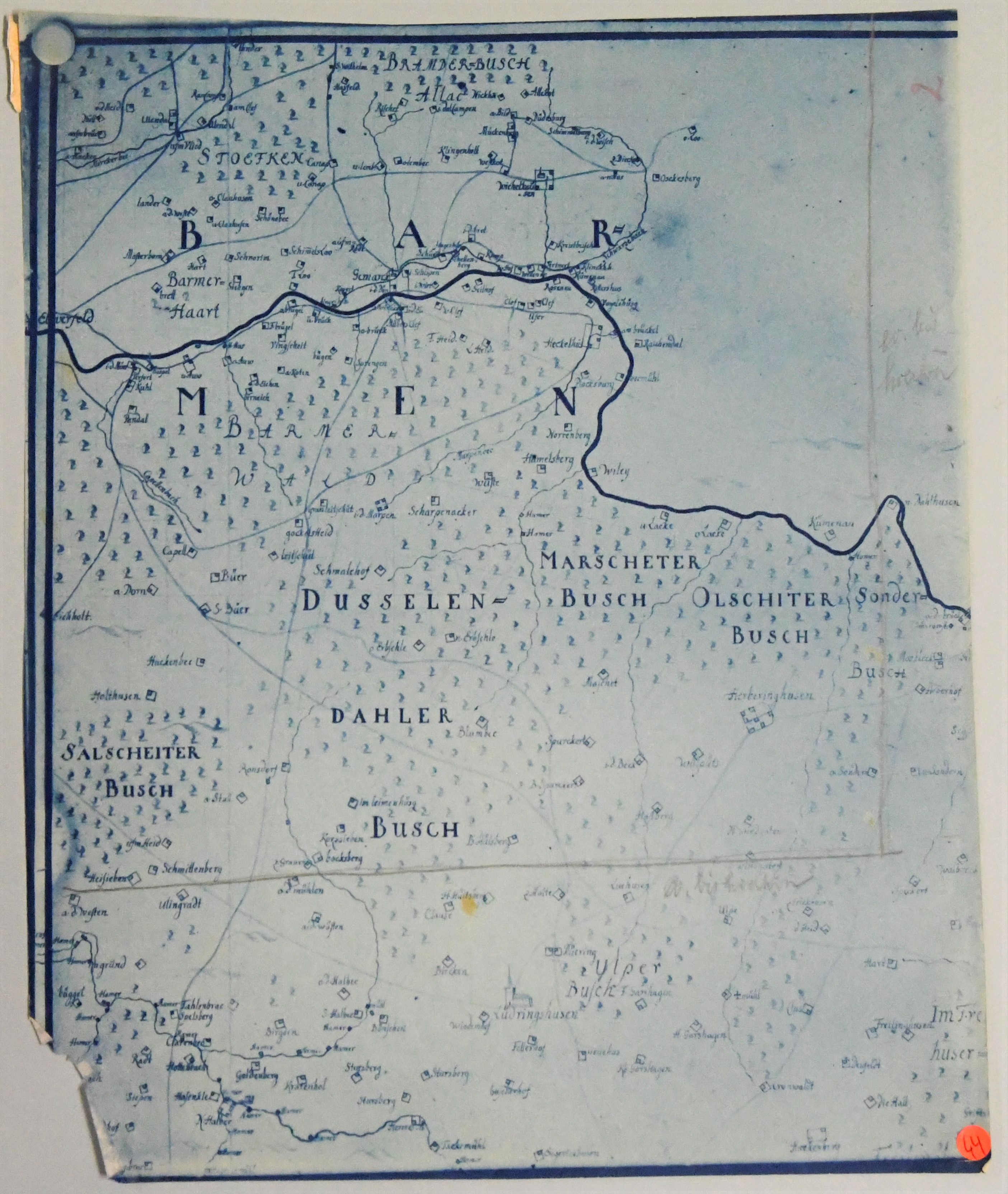 Karte Barmen ((C) Sammlung Bergischer Geschichtsverein e.V. CC BY-NC)
