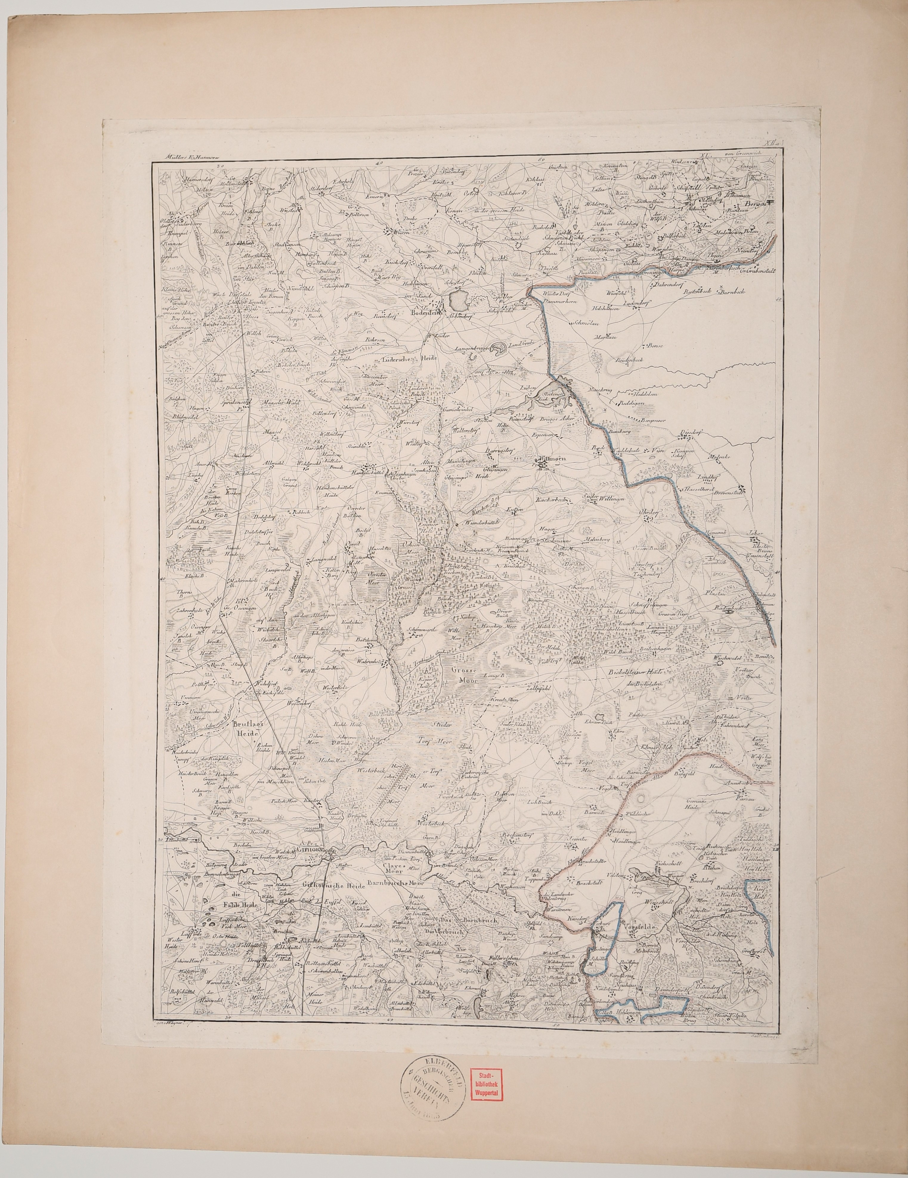 Karte "Brutlags Heide" und Umgebung ((C) Sammlung Bergischer Geschichtsverein e.V. CC BY-NC)