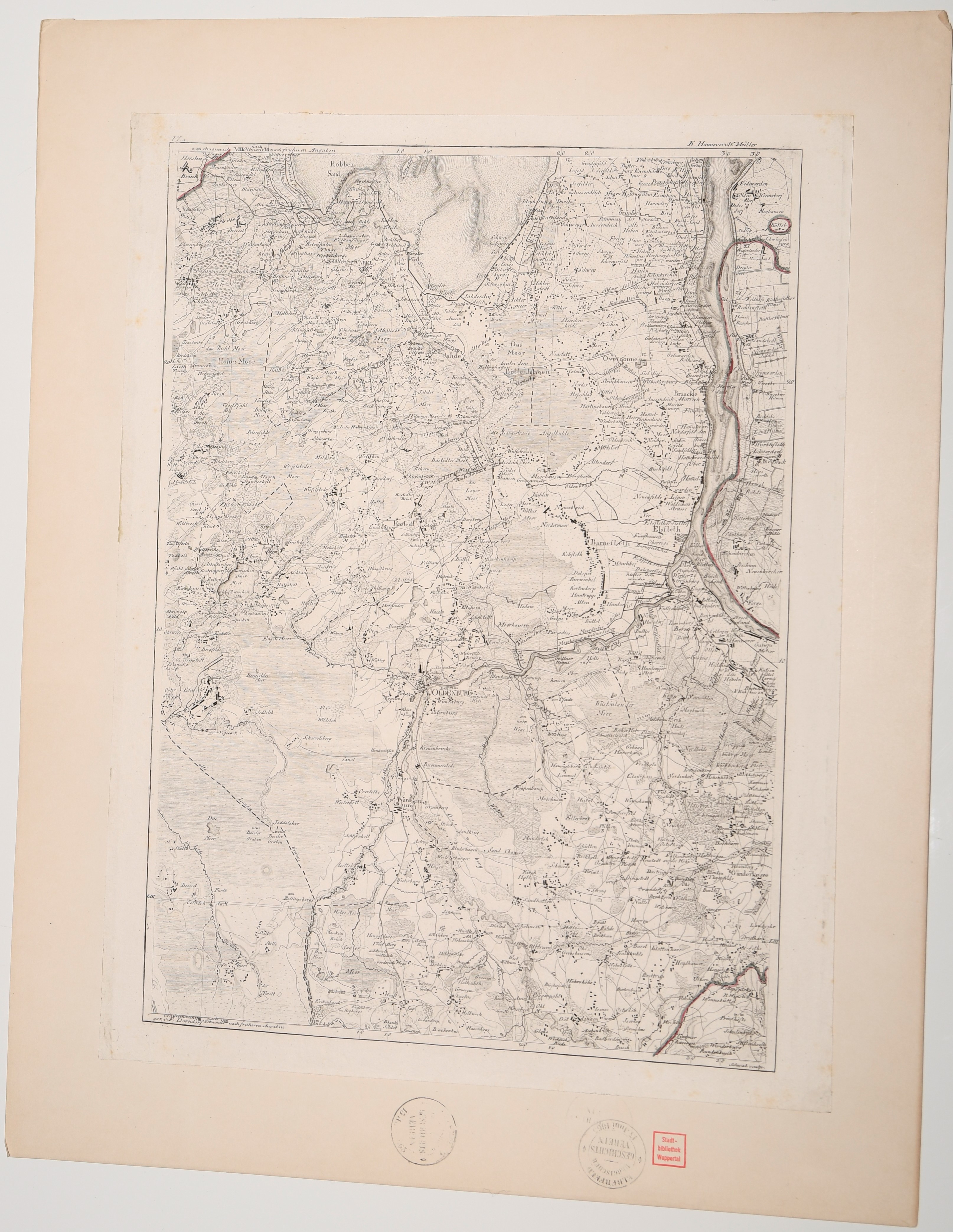 Karte Gebiet Oldenburg ((C) Sammlung Bergischer Geschichtsverein e.V. CC BY-NC)
