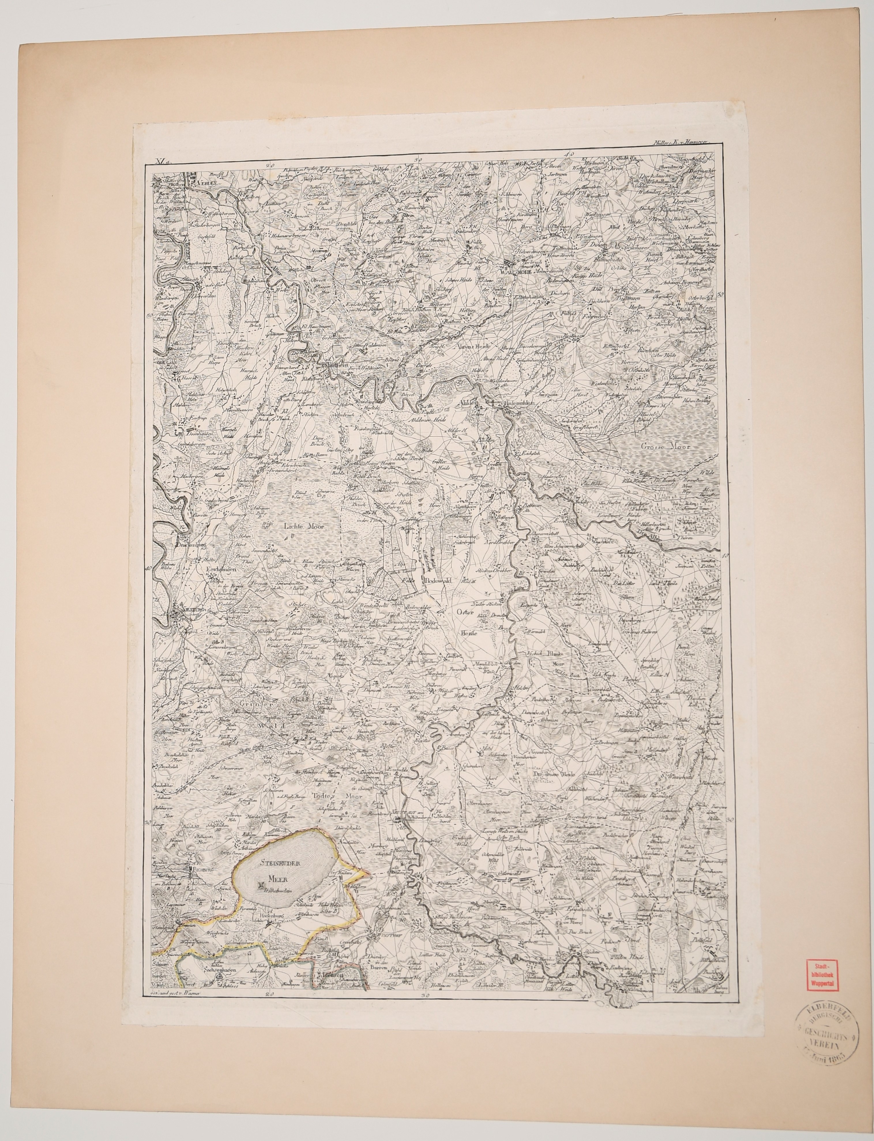 Karte "Osterheide" und Umgebung ((C) Sammlung Bergischer Geschichtsverein e.V. CC BY-NC)
