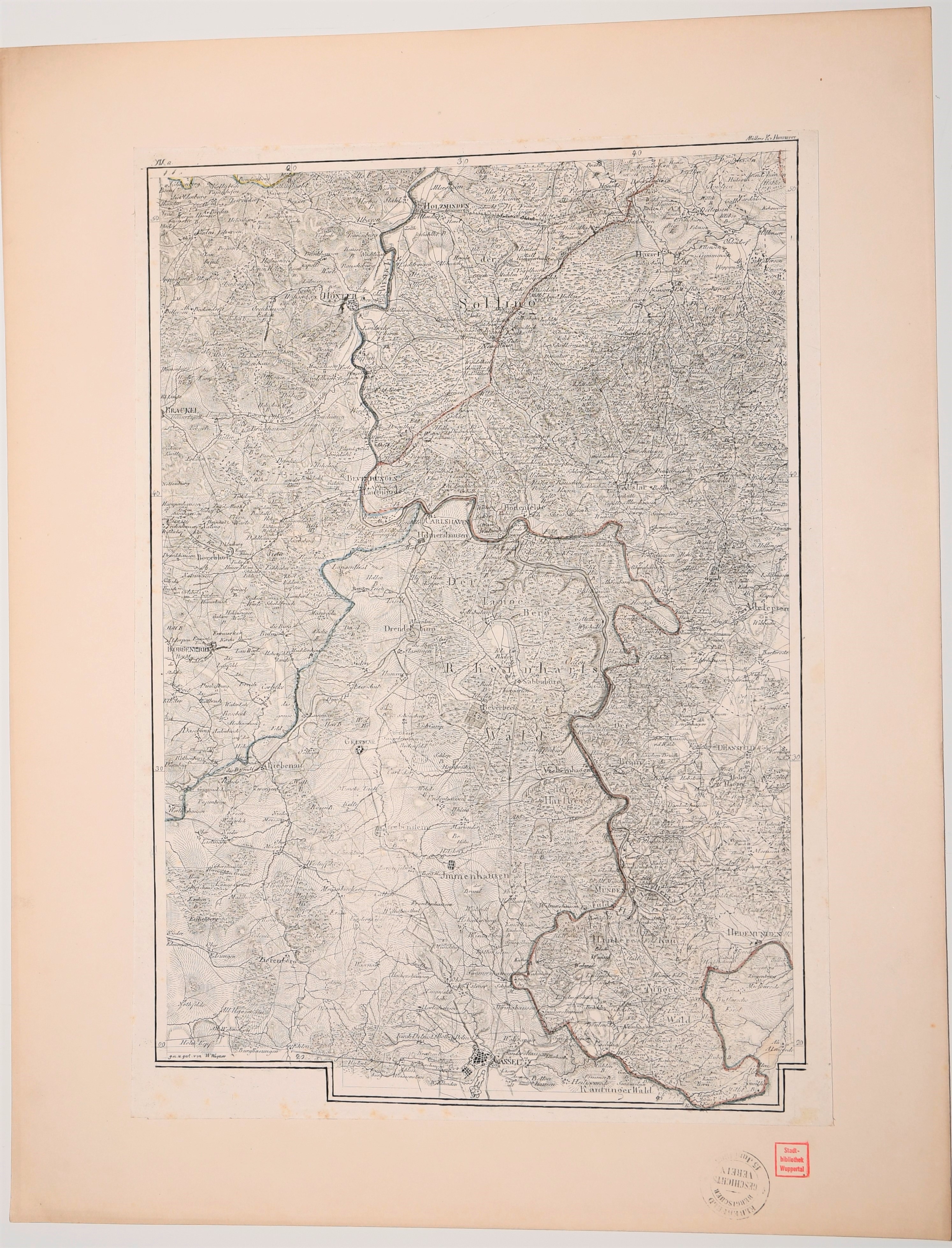 Karte Rheinharlswald und Umgebung ((C) Sammlung Bergischer Geschichtsverein e.V. CC BY-NC)