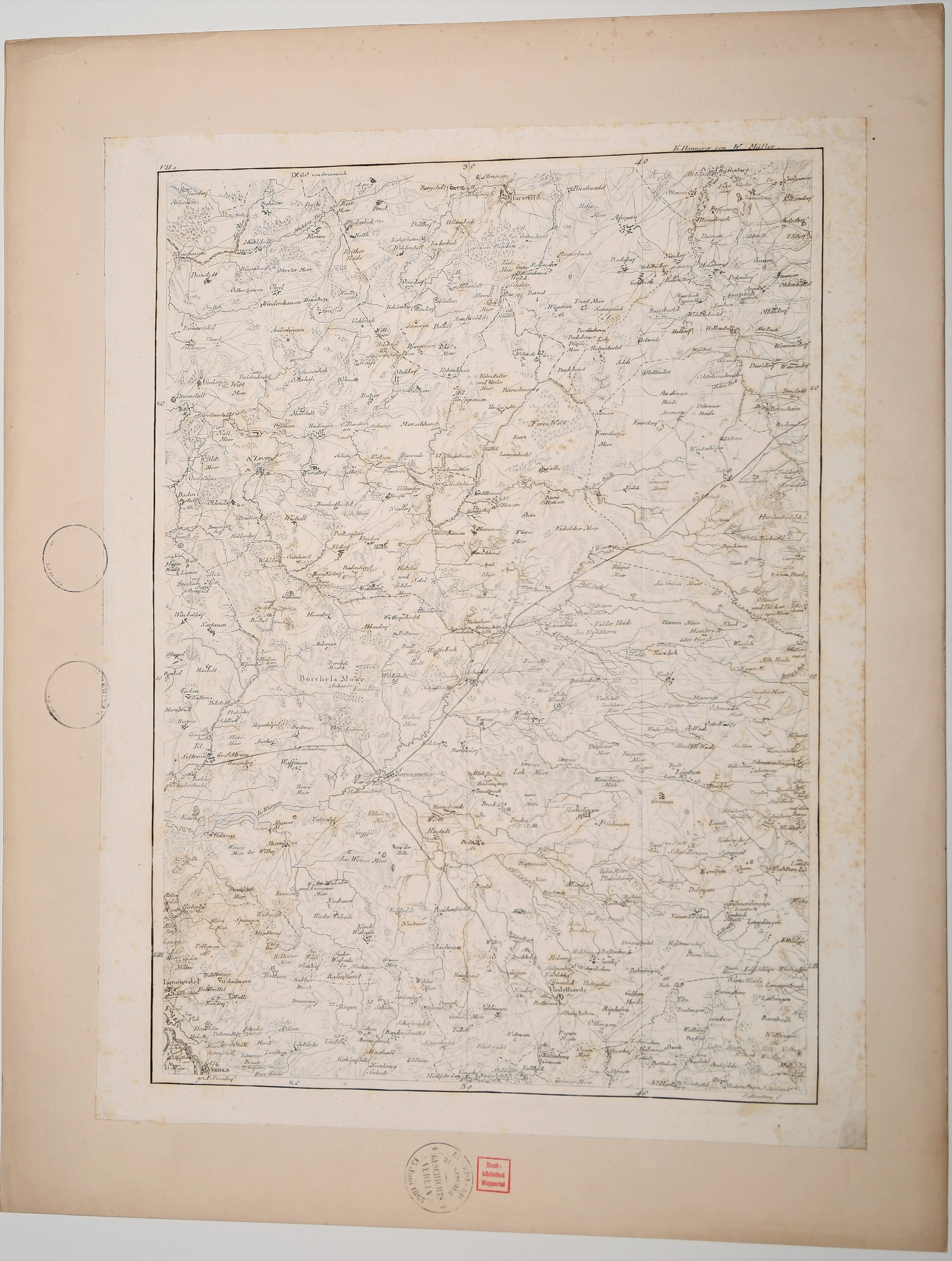 Karte Rothenburg ((C) Sammlung Bergischer Geschichtsverein e.V. CC BY-NC)