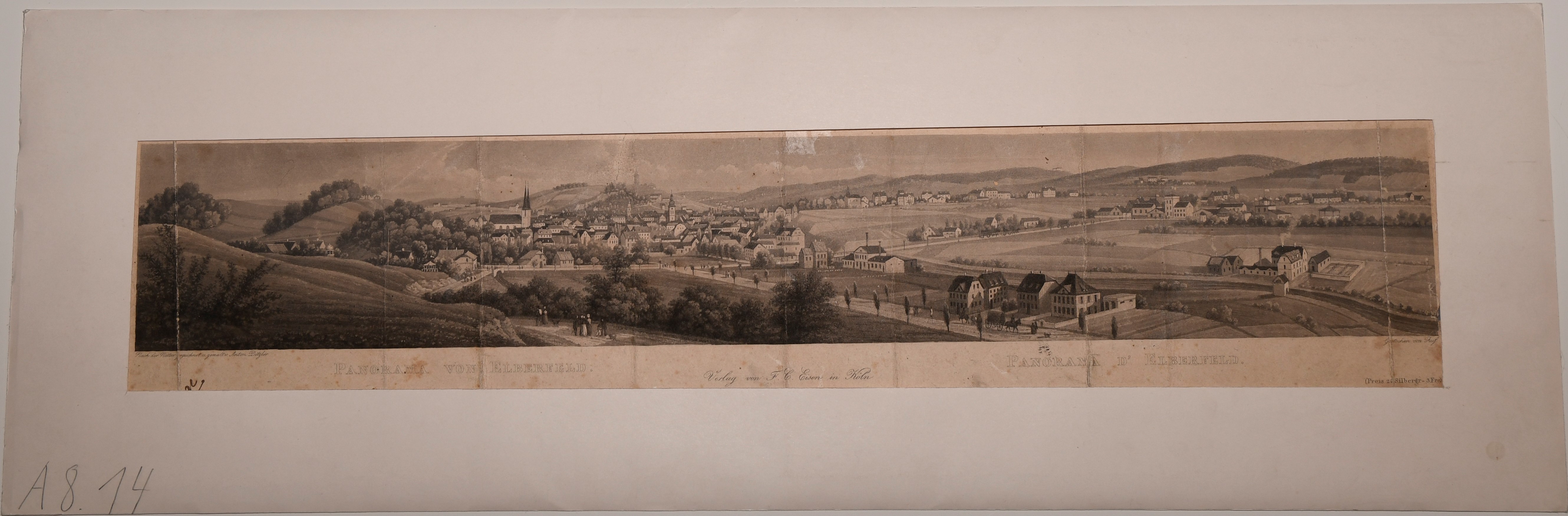 Panorama von Elberfeld ((C) Sammlung Bergischer Geschichtsverein e.V. CC BY-NC)