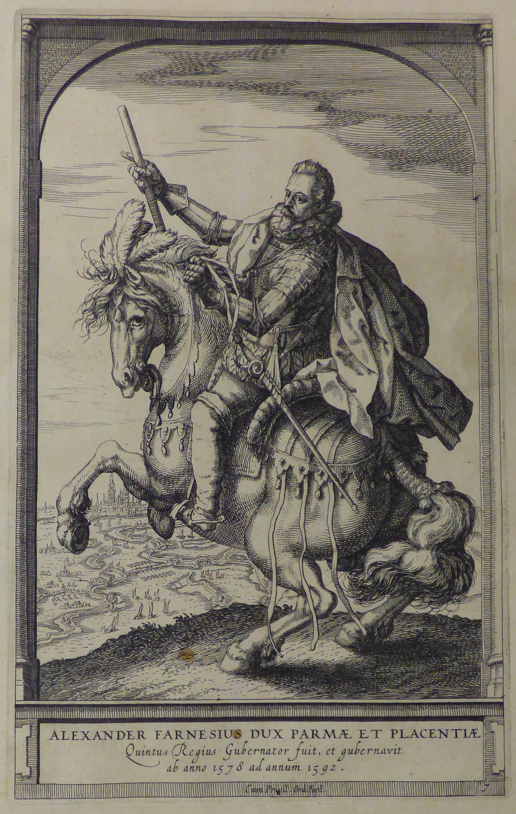 Alessandro Farnese, als Statthalter der Niederlande dargestellt, um 1620. (Städtisches Museum Schloss Rheydt CC BY)