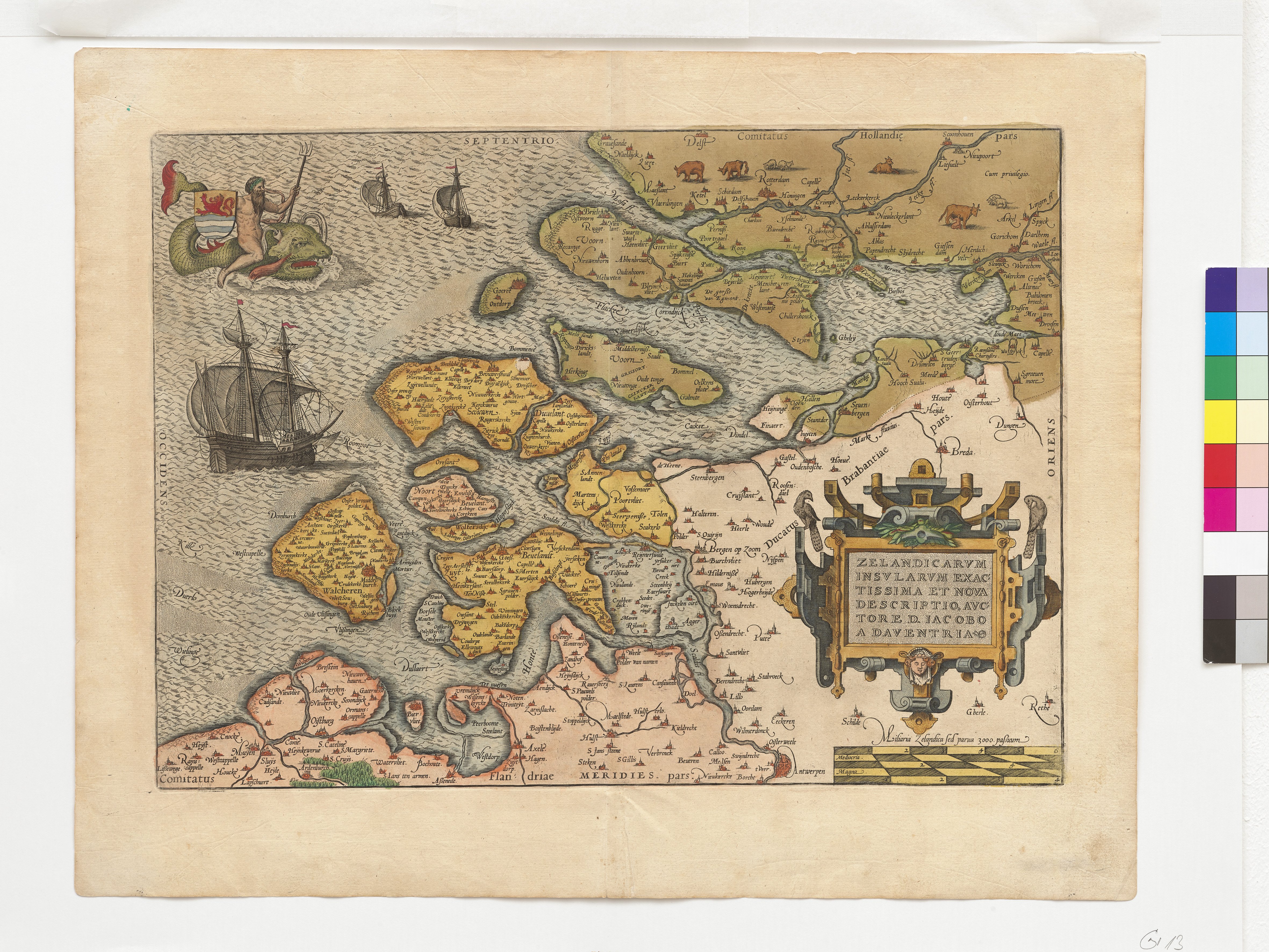 Karte der Zeeländischen Inseln, 1560 (Städtisches Museum Schloss Rheydt CC BY)