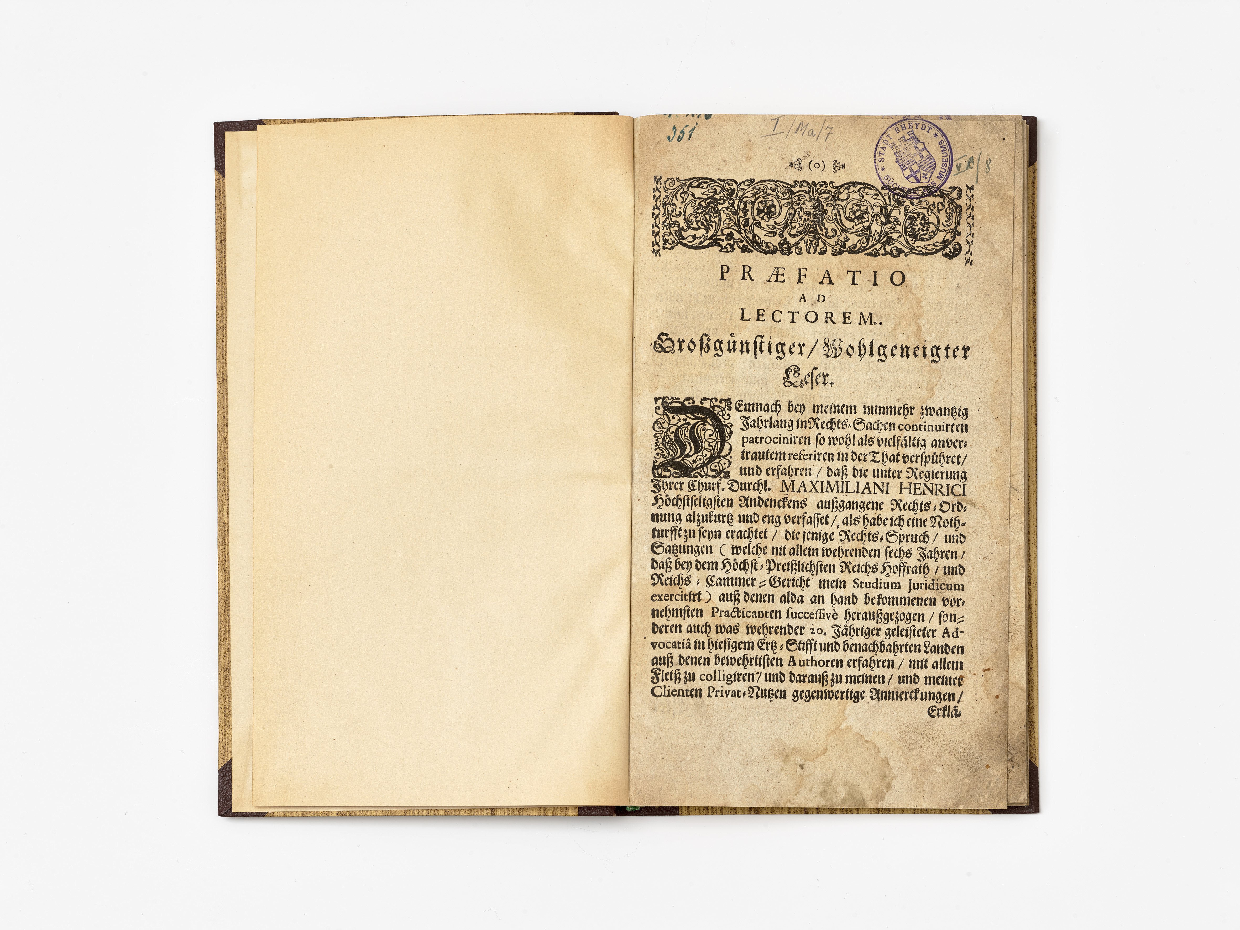 Juristische Schrift zu Erbschaftsangelegenheiten, 18. Jahrhundert (Städtisches Museum Schloss Rheydt CC BY)