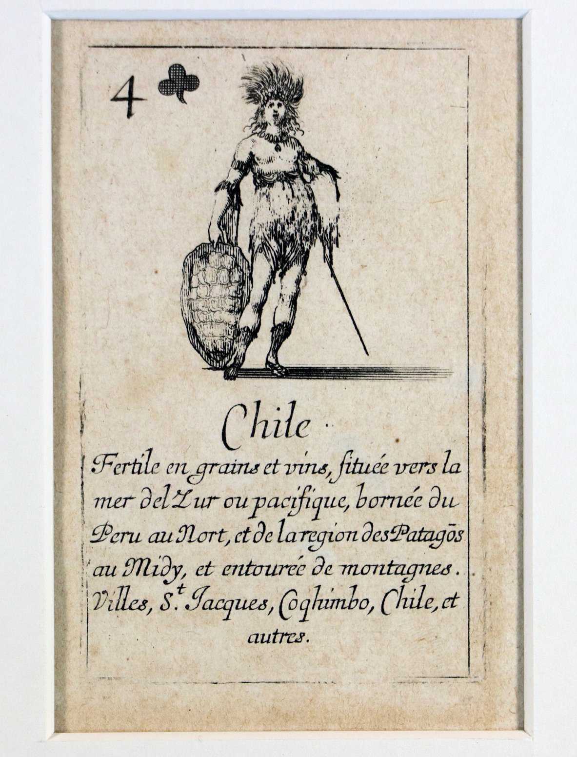 Stefano della Bella (1610 - 1664), Kartenspiel "Jeu de la Geographie", 52 Karten und ein Titelblatt umfassend, Paris, 1644 (Städtisches Museum Schloss Rheydt CC0)
