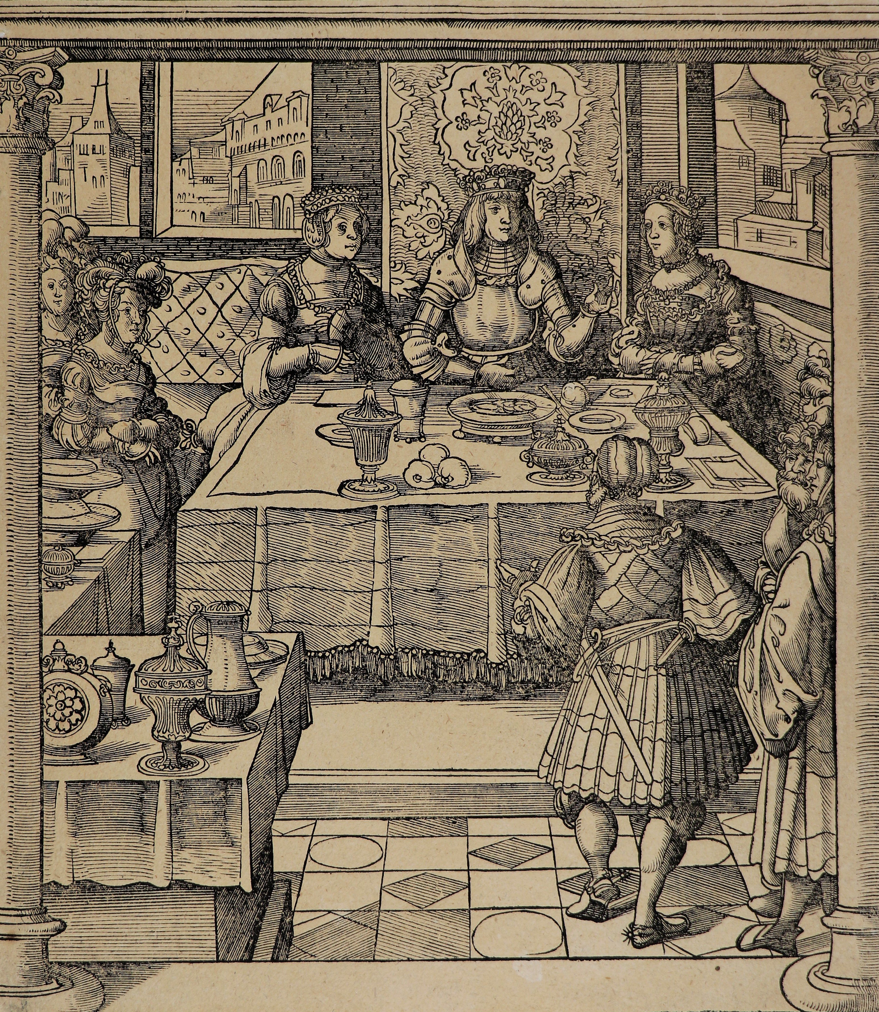 Leonhard Beck (1470 - 1522) Das costlich pankatieren, Blatt aus: Kaiser Maximilian I. (Städtisches Museum Schloss Rheydt CC0)