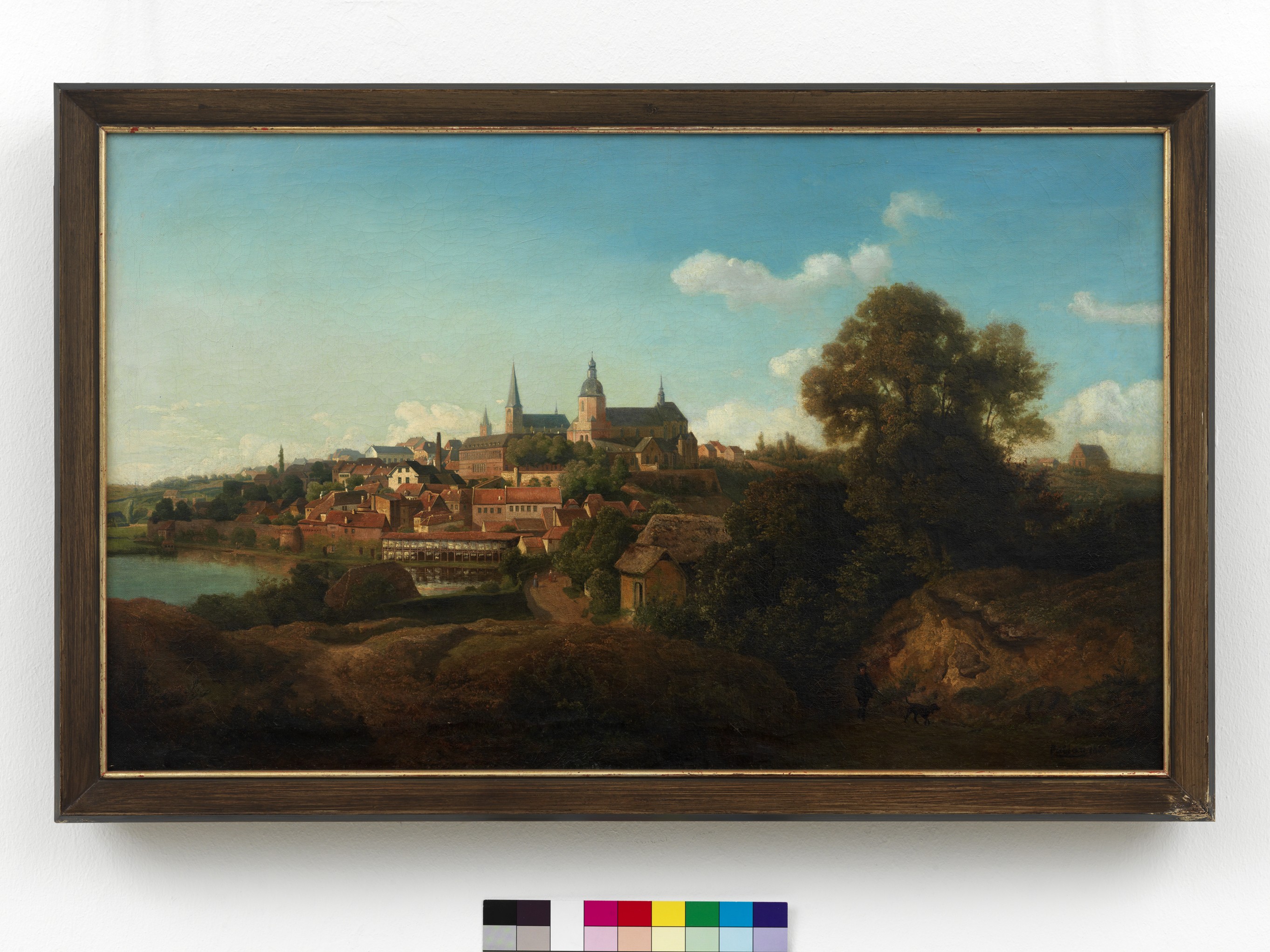 Johann Gottfried Pulian (1809-1875), Blick auf M. Gladbach von Süden, 1856 (Städtisches Museum Schloss Rheydt CC BY)