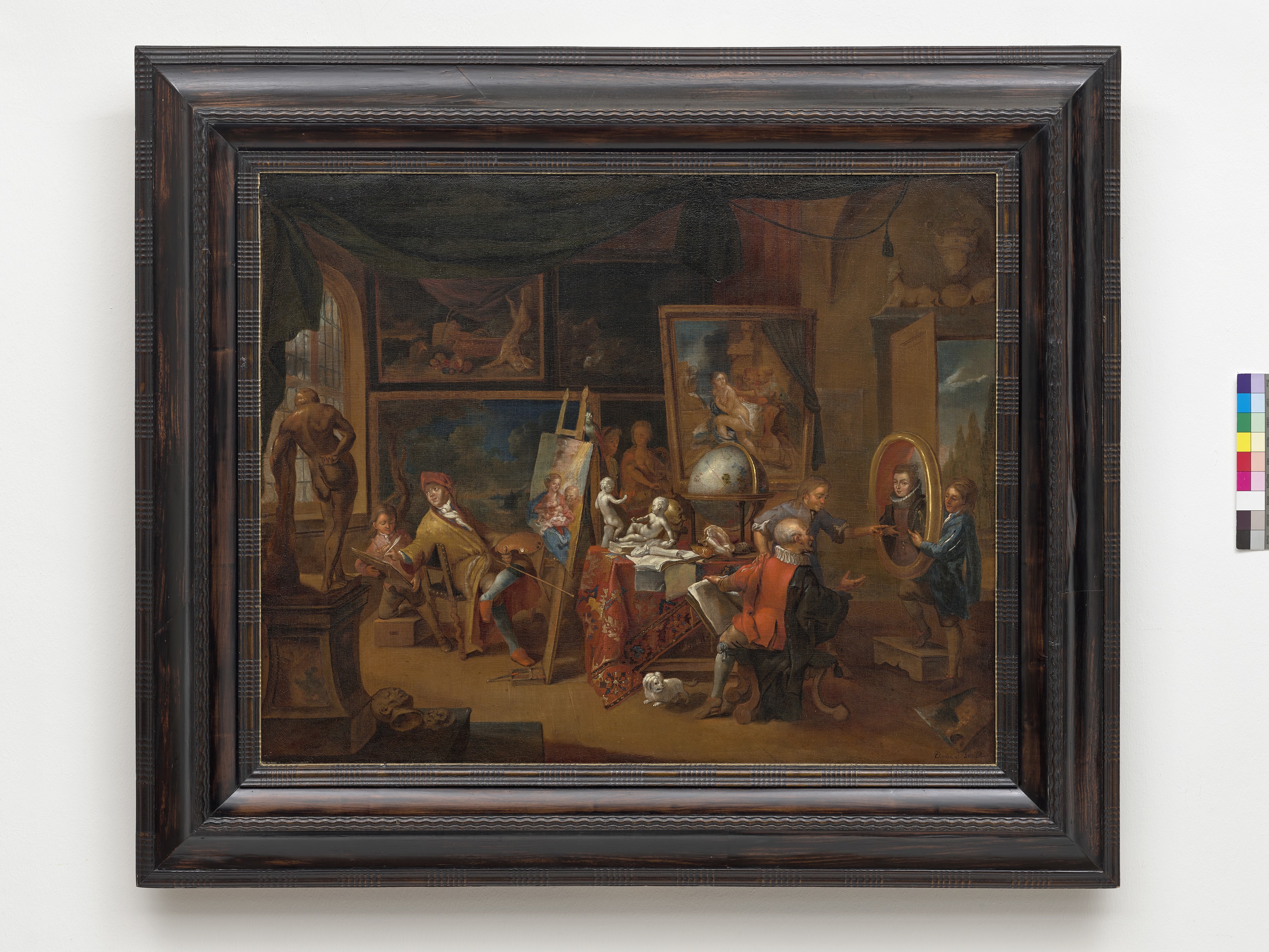 Dominicus Smout (vor 1671-nach1733), Das Atelier des Malers, um 1700 (Städtisches Museum Schloss Rheydt CC BY)