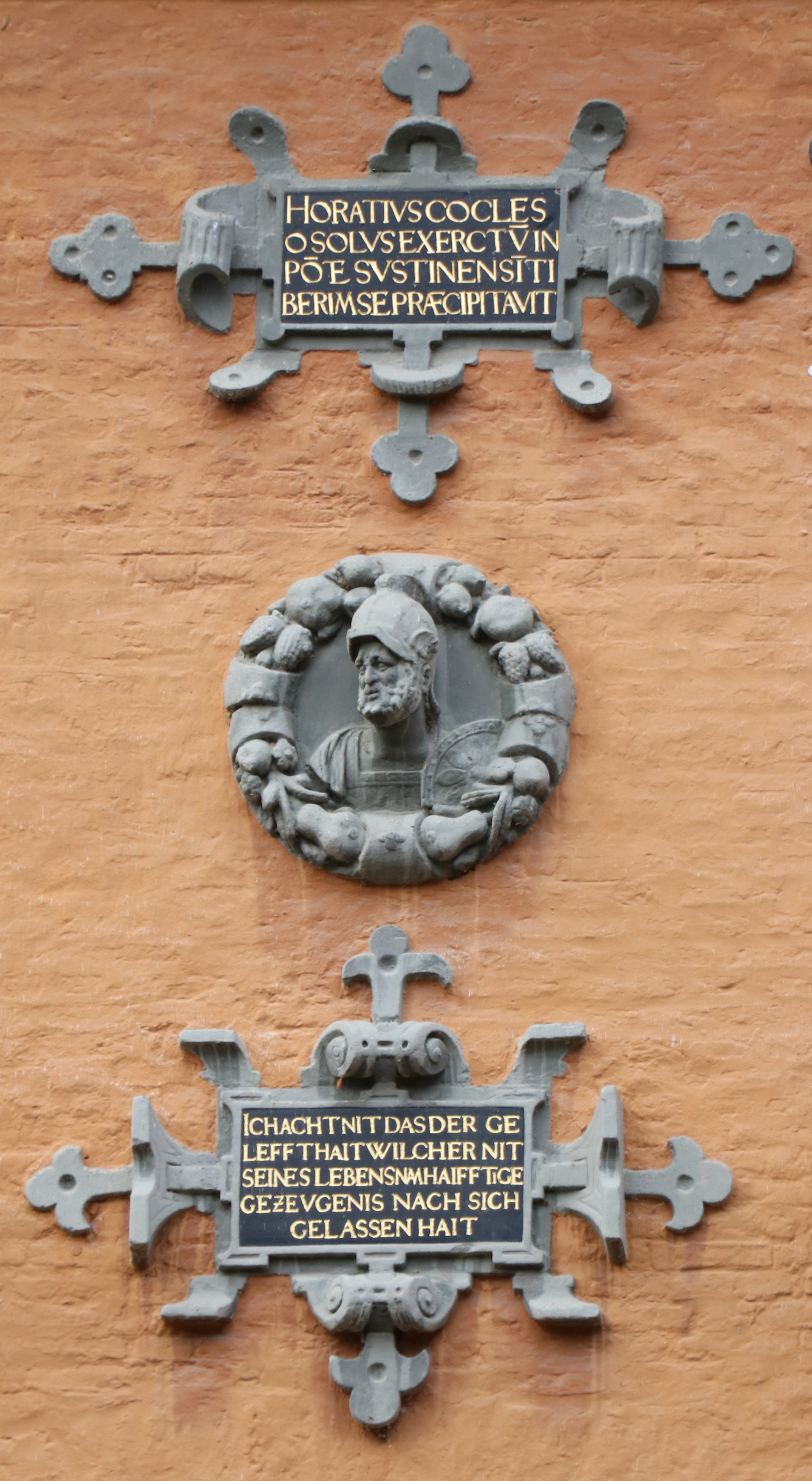 Rheydter Tondo mit Publius Horatius Cocles, 16. Jahrhundert (Städtisches Museum Schloss Rheydt CC BY)
