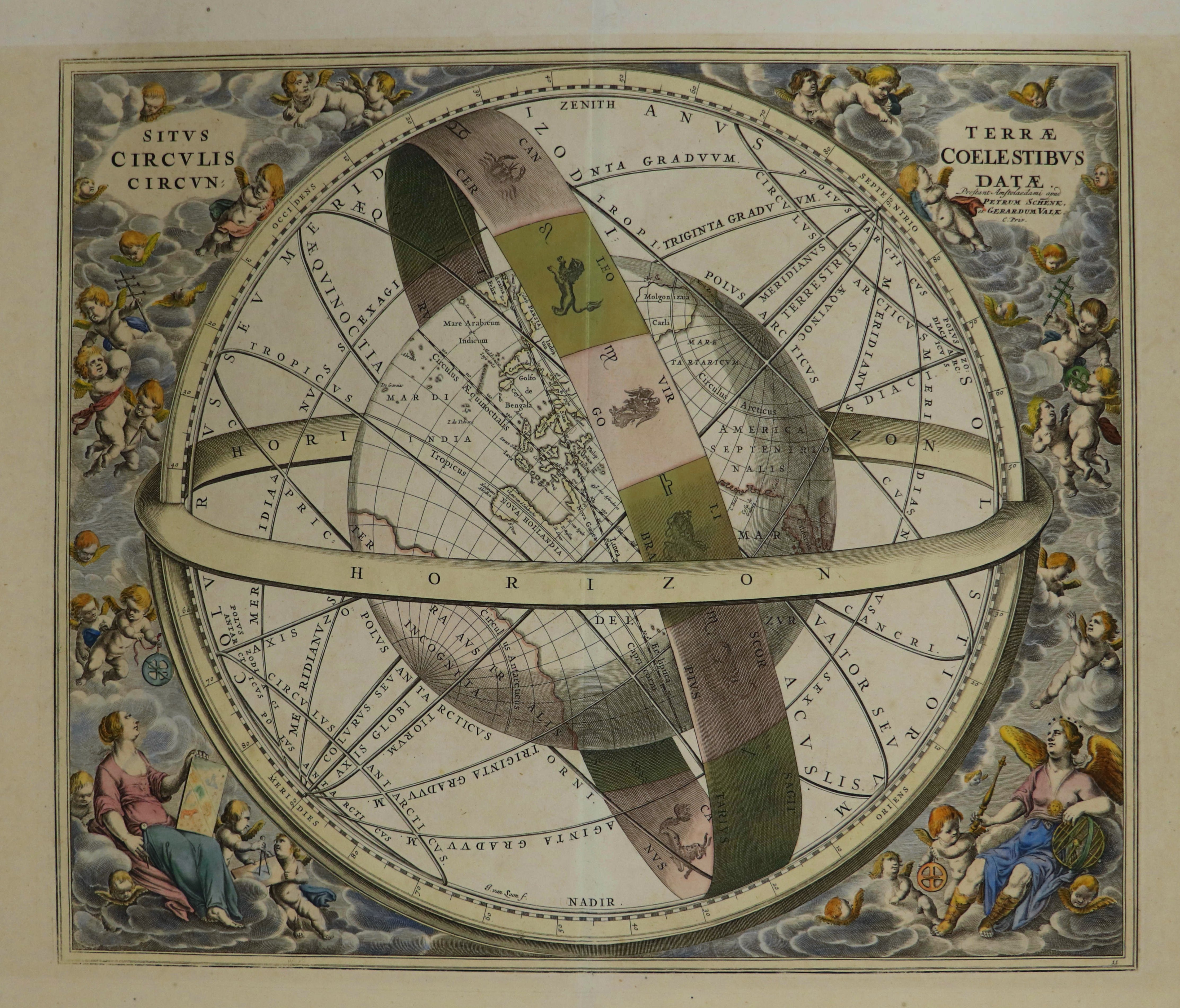Harmonia Macrocosmica, Blatt 11, Amsterdam, 1708 (?) (Städtisches Museum Schloss Rheydt CC BY)