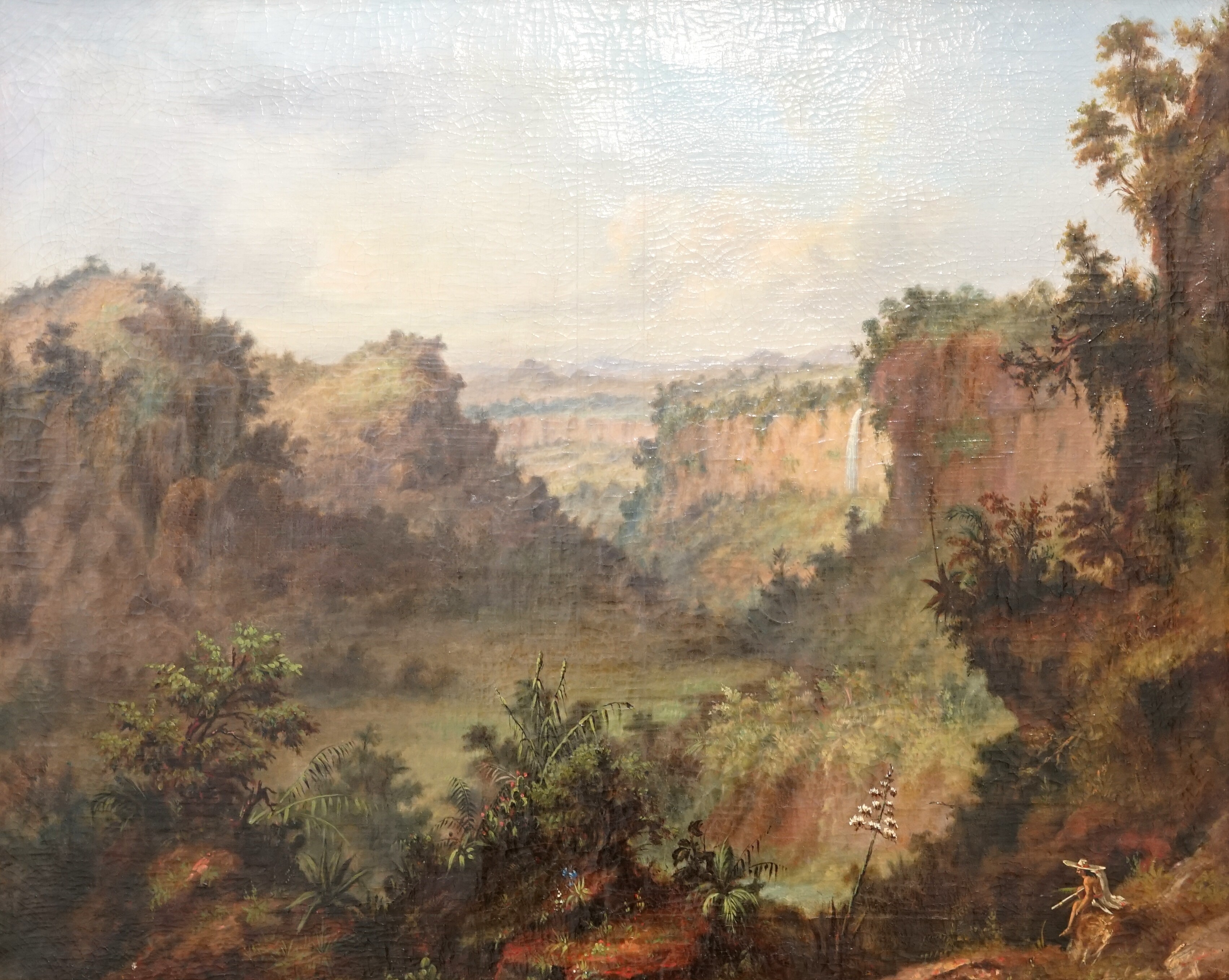 Bierstadt, Albert "Canyon Landschaft" ((C) Kunstmuseum Solingen CC BY-NC)