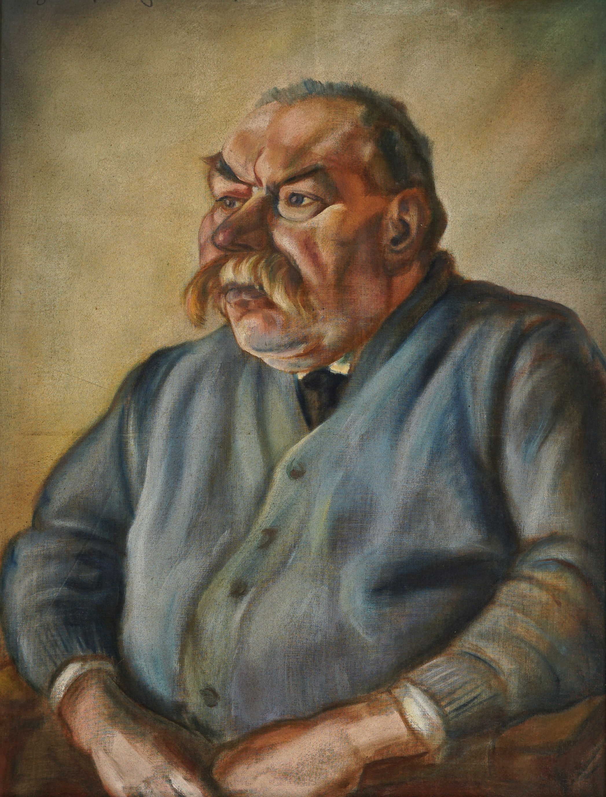 Preusse, August "Halbfigurportrait Peter Krämer" ((C) Kunstmuseum Solingen CC BY-NC)