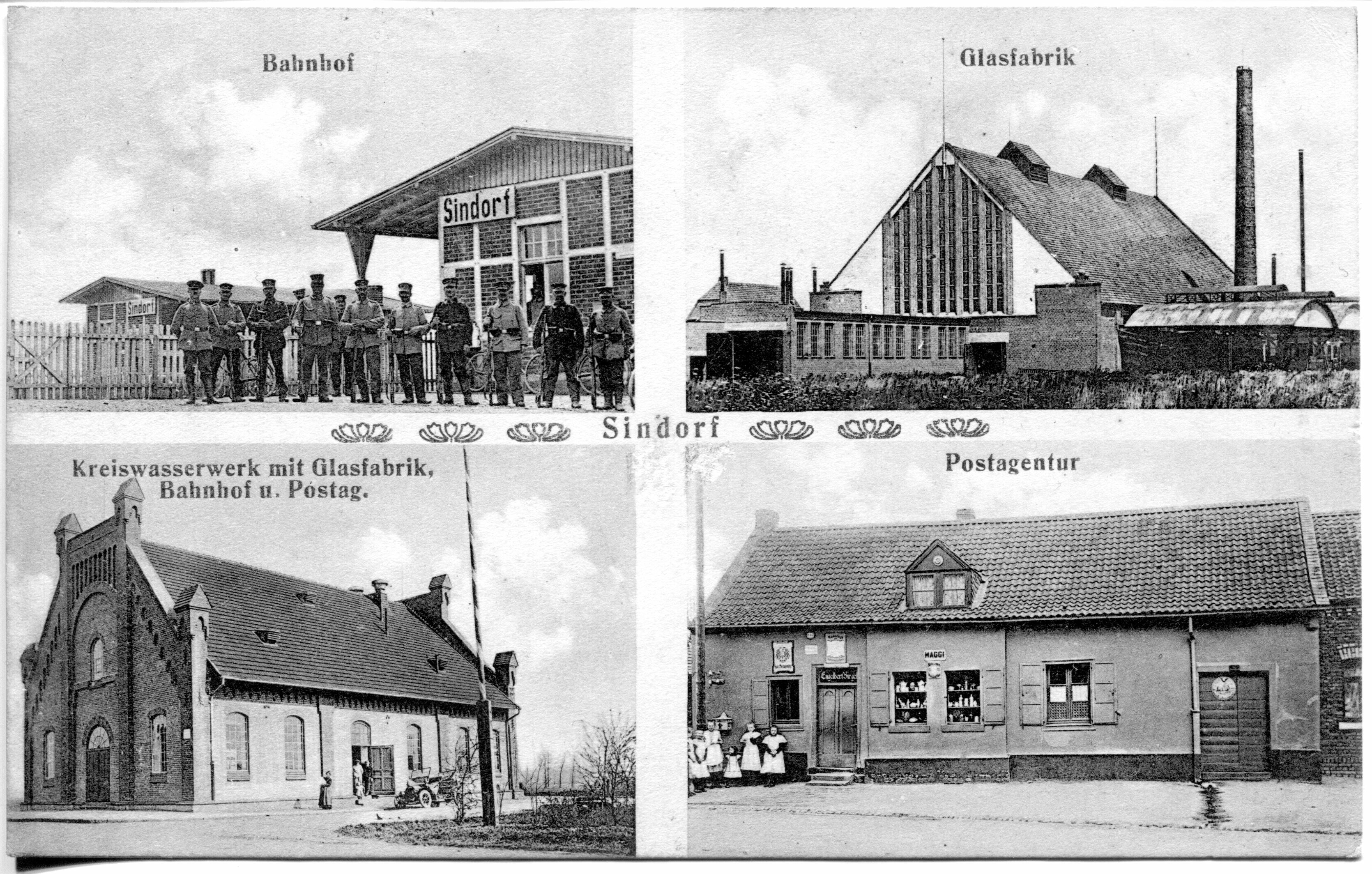Ansichtskarte von Sindorf (Günter Kaulisch CC BY-NC-SA)