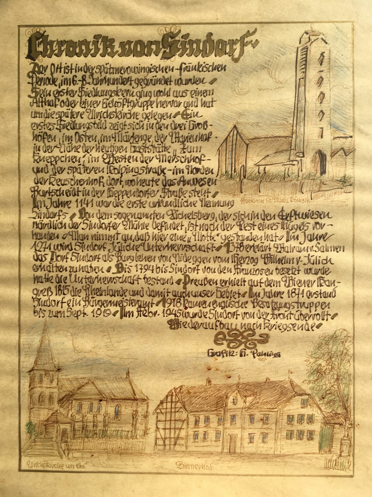 Chronik von Sindorf (Heimatmuseum Sindorf CC BY-NC-SA)