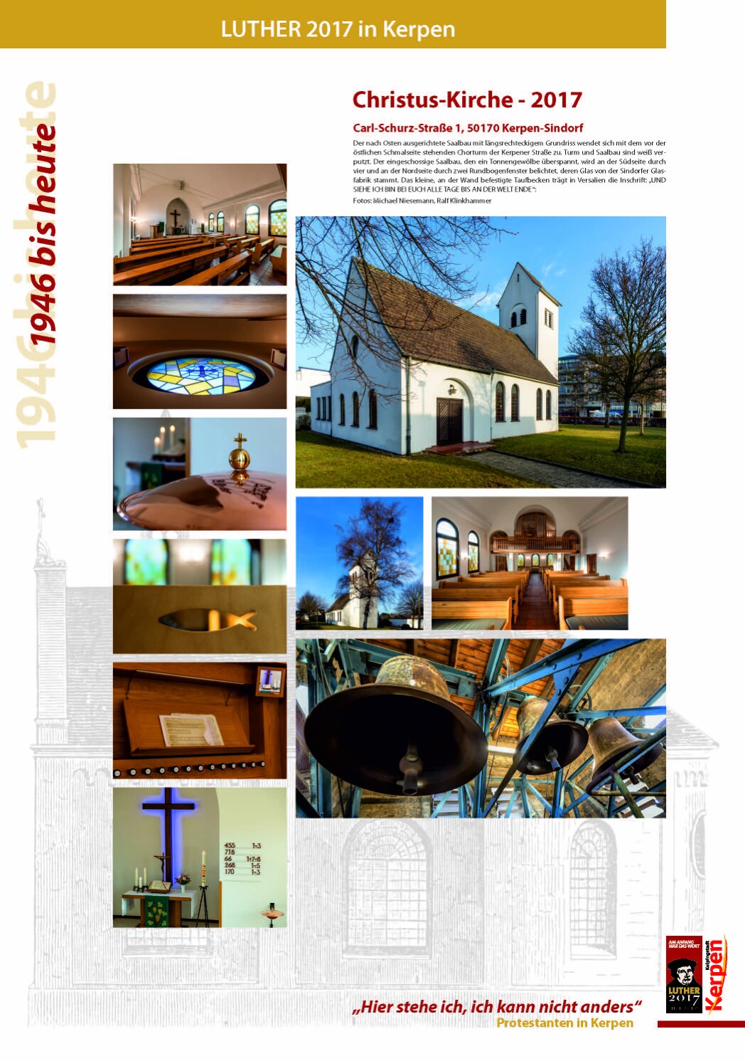 Christus-Kirche Sindorf - Chronik 1978 bis heute (Heimatmuseum Sindorf CC BY-NC-SA)
