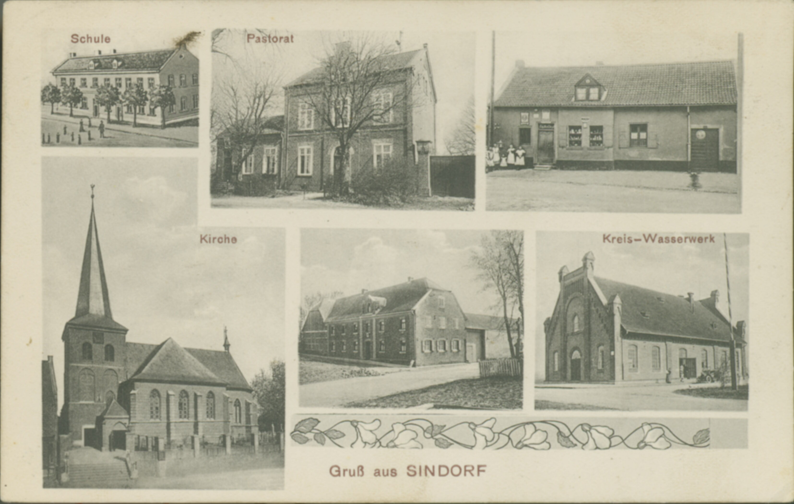 Ansichtskarte von Sindorf | 1911 (Stadtarchiv Kerpen CC BY-NC-SA)