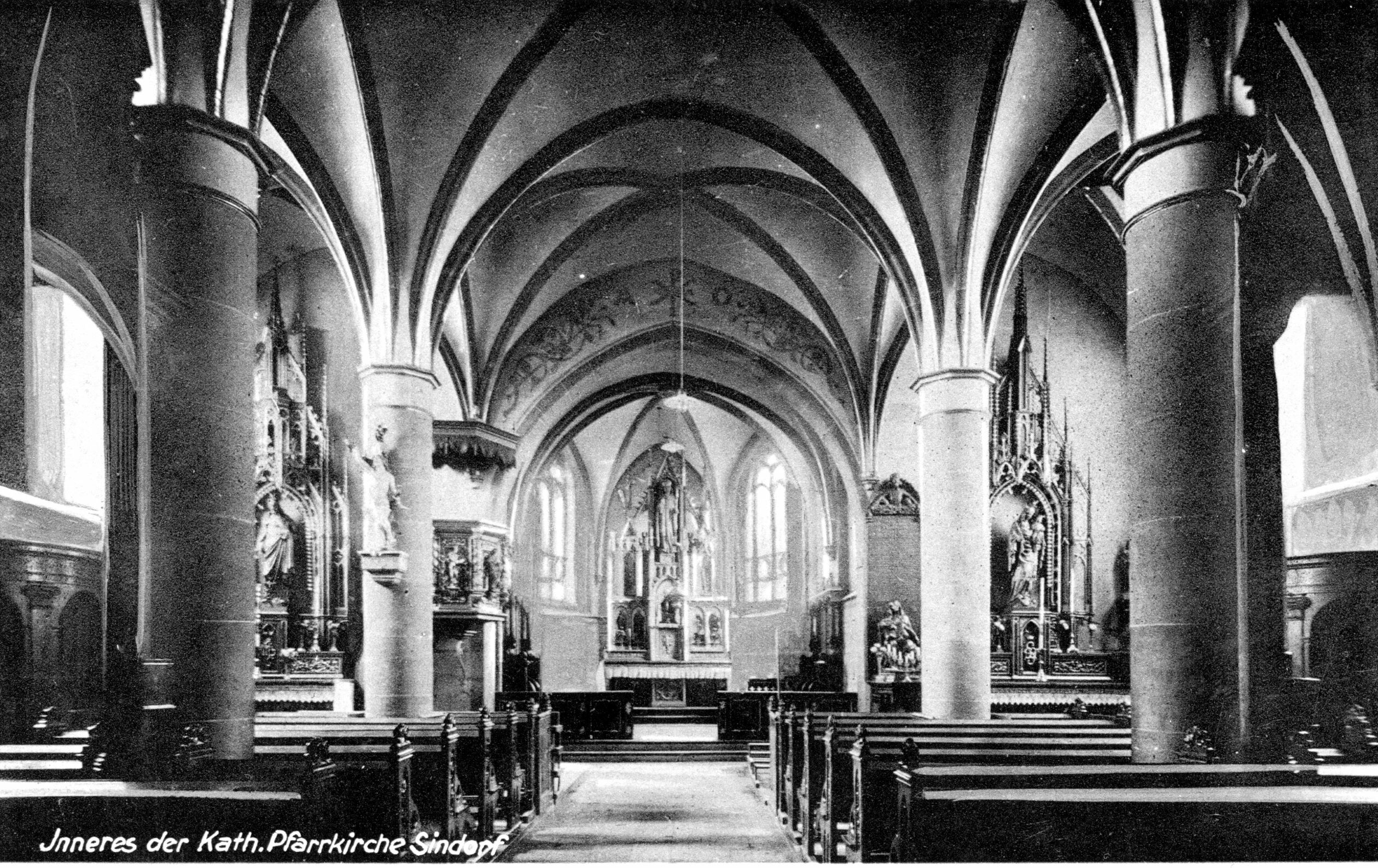 Kirche St. Ulrich | Innenraum | vor 1900 (Heimatmuseum Sindorf CC BY-NC-SA)