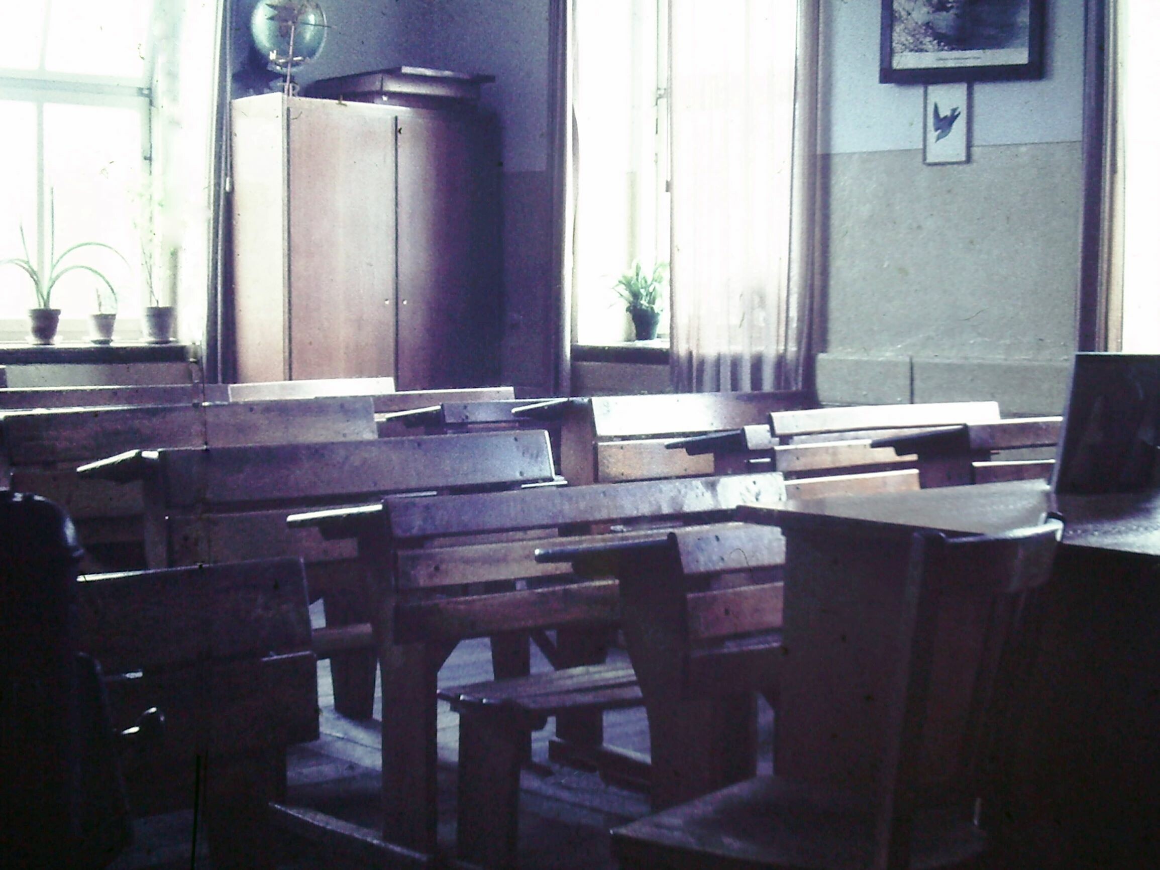 Schulen | Alte Volksschule | Klassenraum | 1960 (Heimatmuseum Sindorf CC BY-NC-SA)