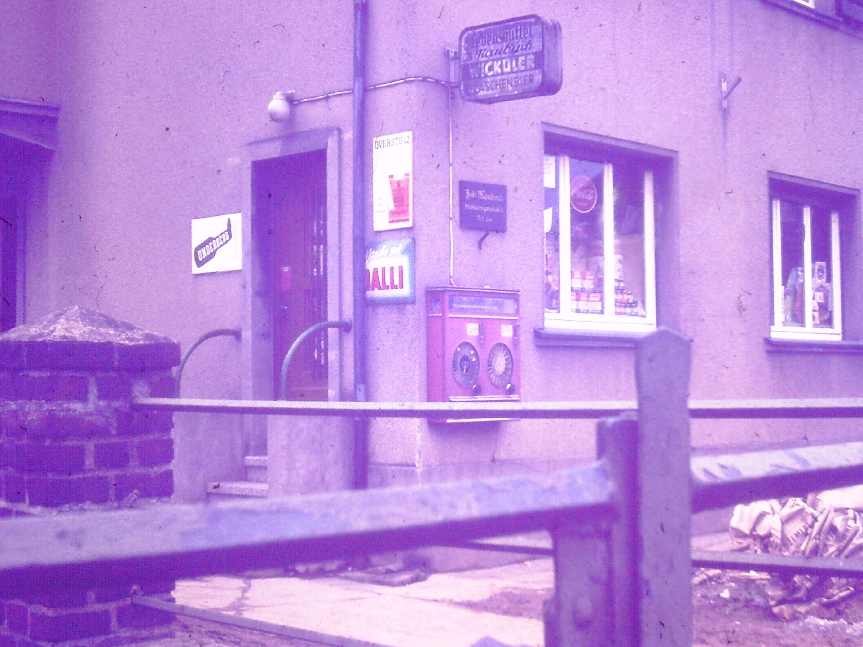 Geschäft | Hüttenstraße 40 | Lebensmittel und Molkereiprodukte Maubach | circa 1960 (Heimatmuseum Sindorf CC BY-NC-SA)