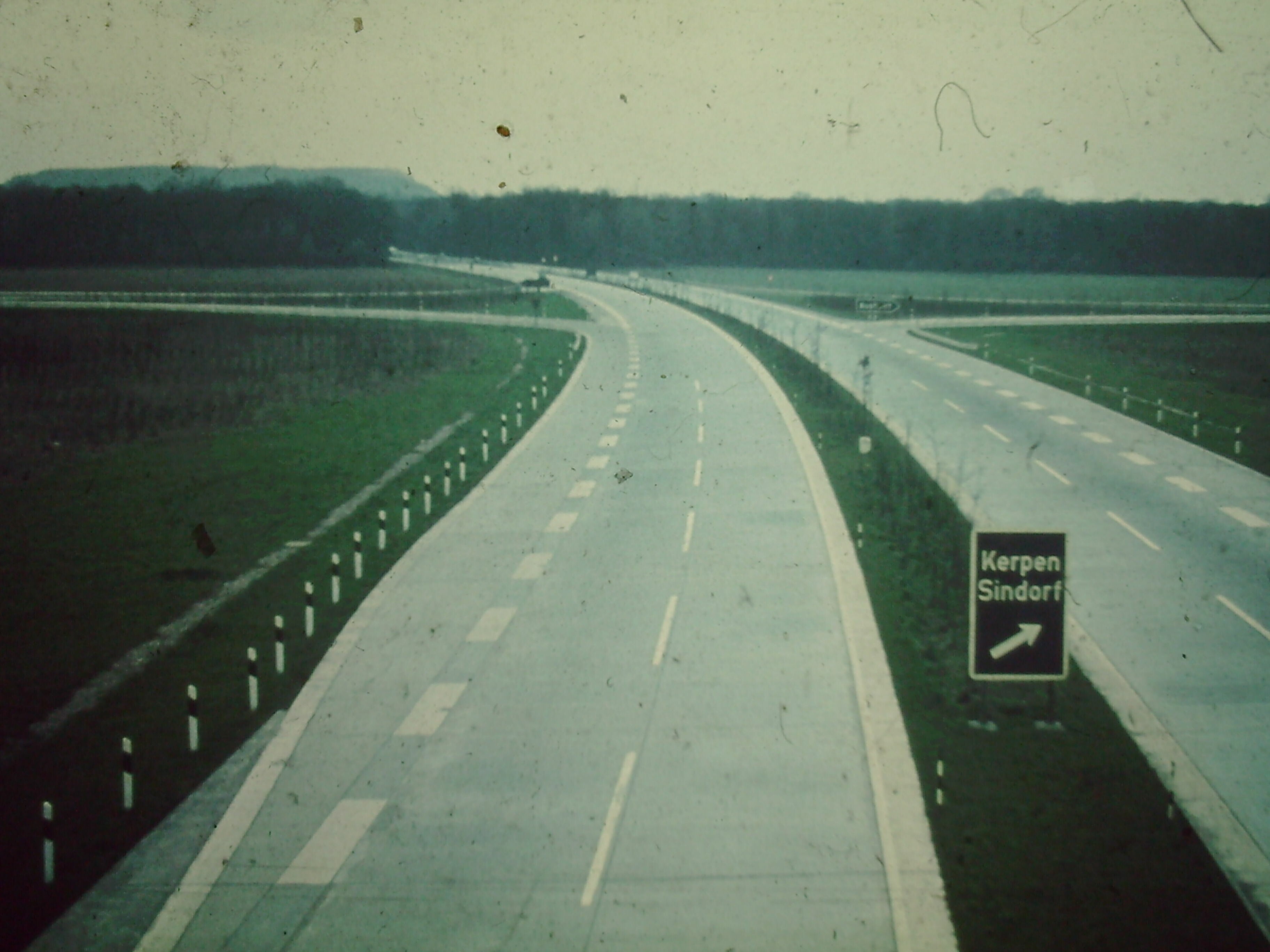 Wissenswertes | Autobahnteilstück Sindorf-Köln | 1960 (Heimatmuseum Sindorf CC BY-NC-SA)