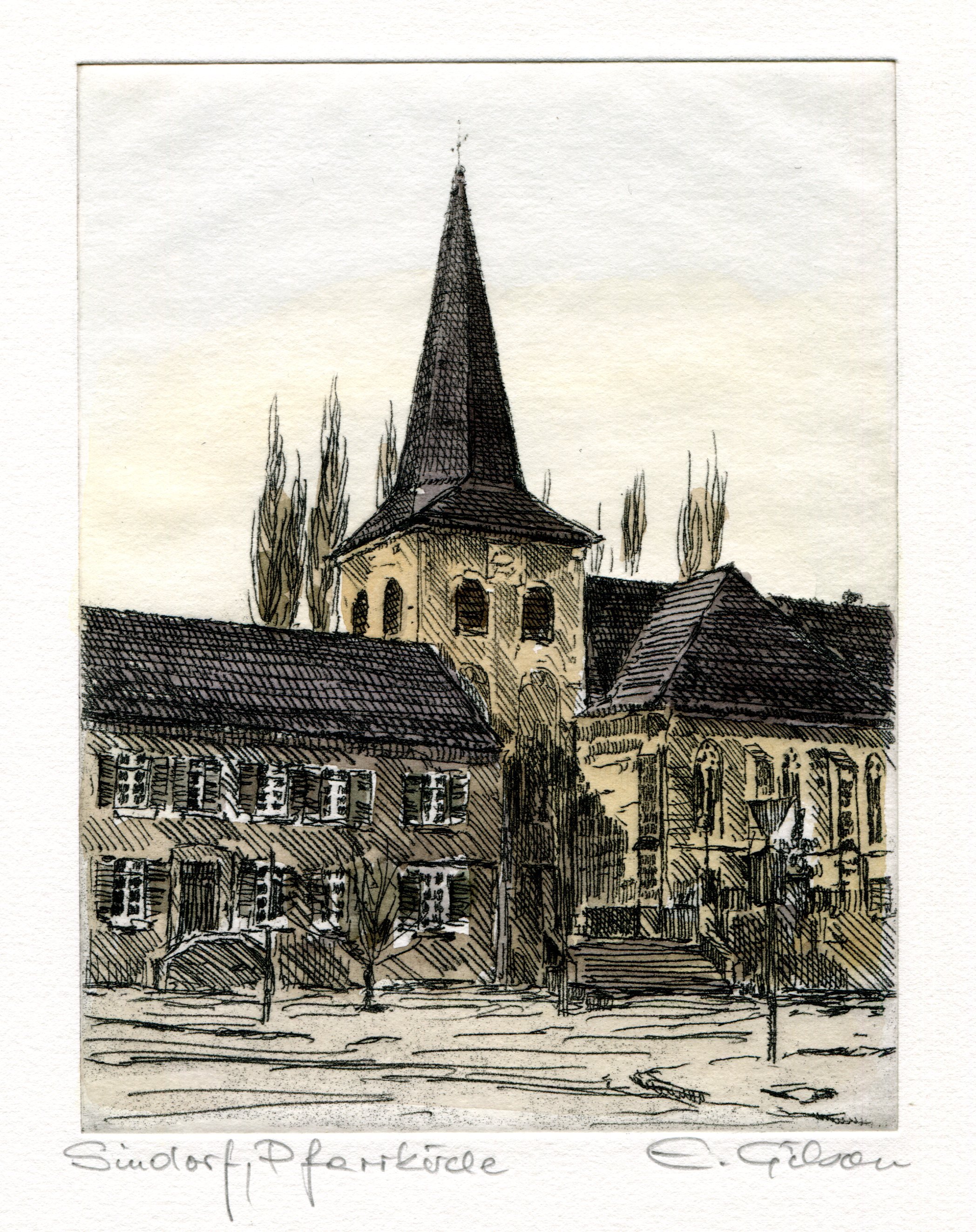 Galerie | Ernst Gilson | Kirche St. Ulrich (Heimatmuseum Sindorf CC BY-NC-SA)
