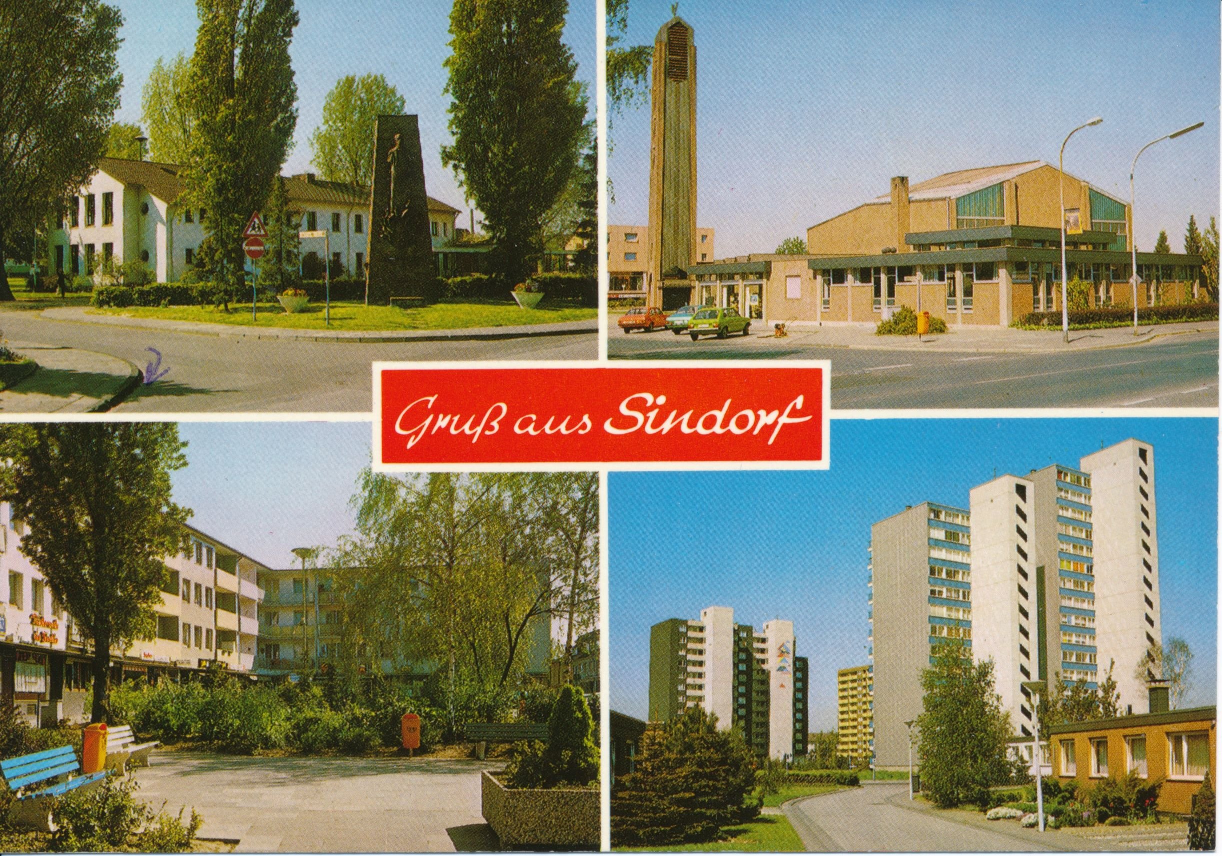 Ansichtskarte von Sindorf | ca. 1957 (Heimatmuseum Sindorf CC BY-NC-SA)