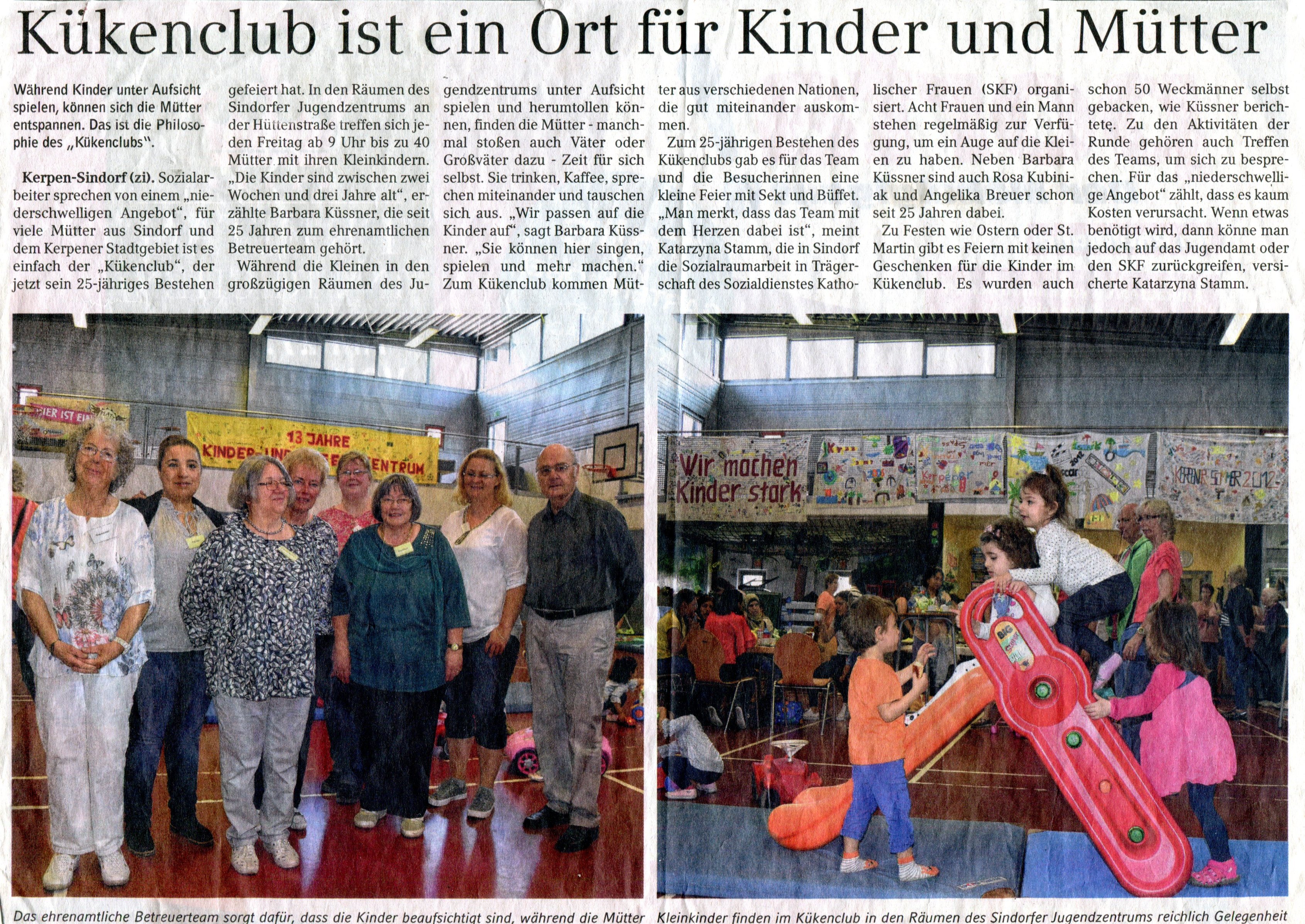 Kükenclub | Kükenclub ist ein Ort für Mütter und Kinder | 2018 (Heimatmuseum Sindorf CC BY-NC-SA)