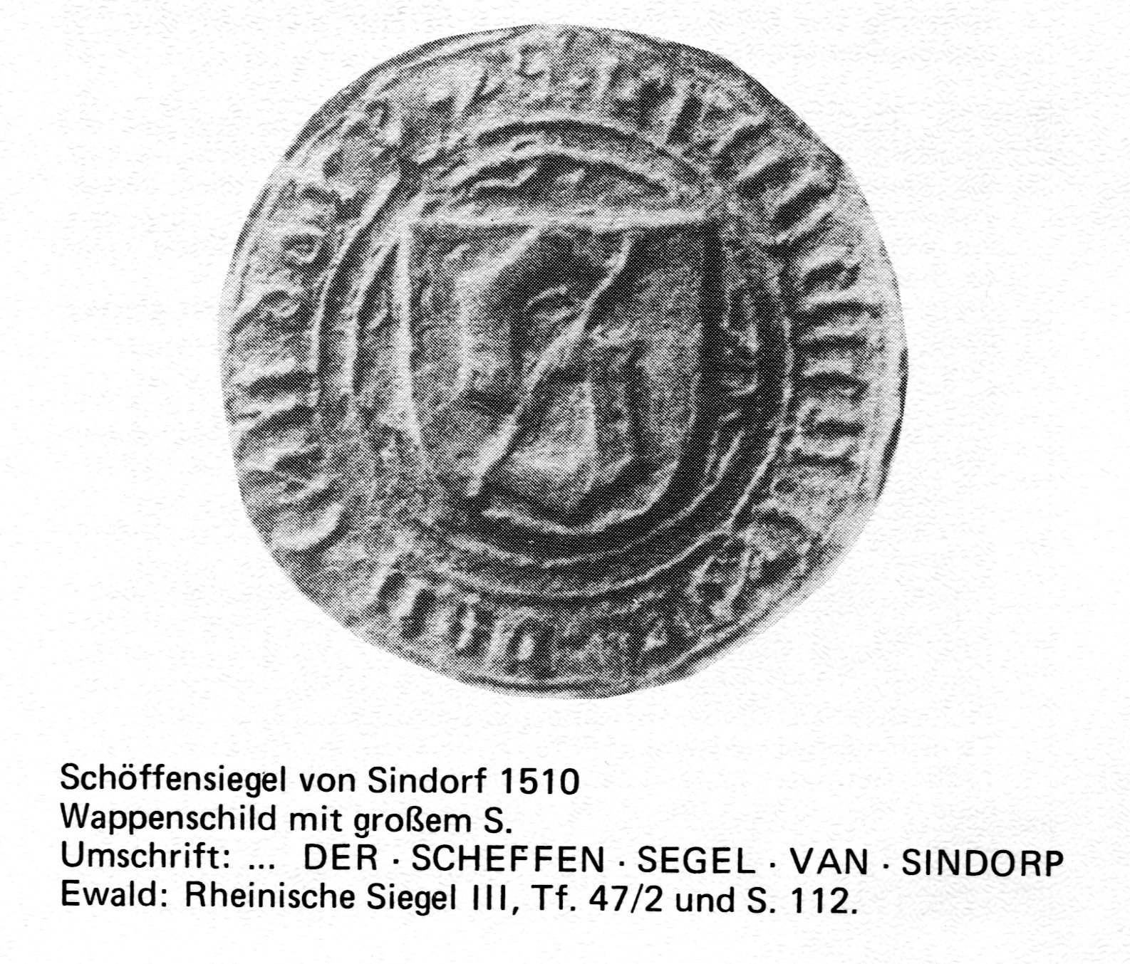 Schöffensiegel von Sindorf | 1510 (Heimatmuseum Sindorf CC BY-NC-SA)