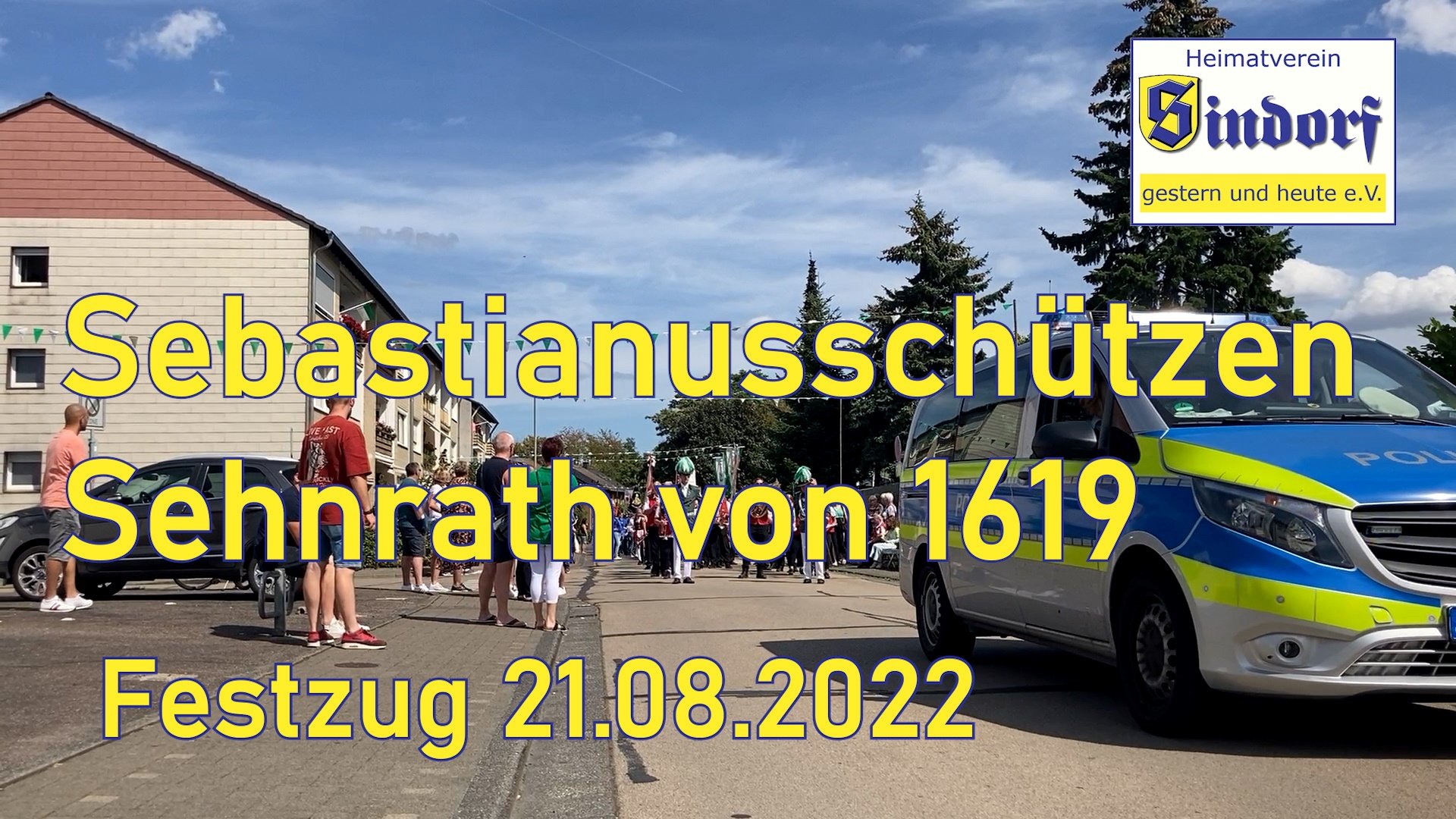Film 2023 | Sebastianusschützen Sehnrath | Festzug 2022 in Kerpen-Sindorf (Heimatmuseum Sindorf CC BY-NC-SA)