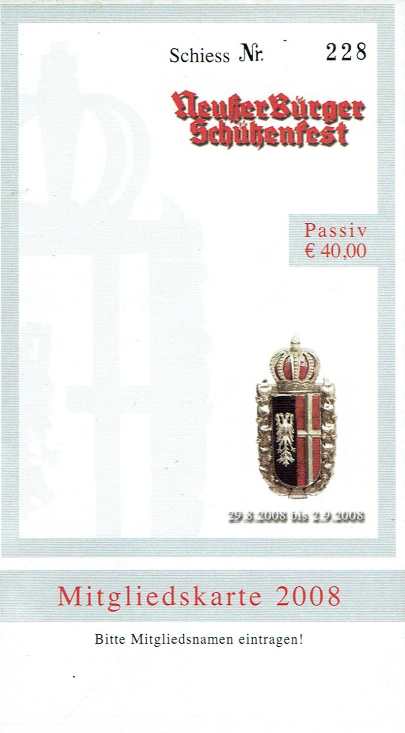 Festkarte Neuss 2008 (passiv) VS (Rheinisches Schützenmuseum Neuss CC BY-NC-SA)