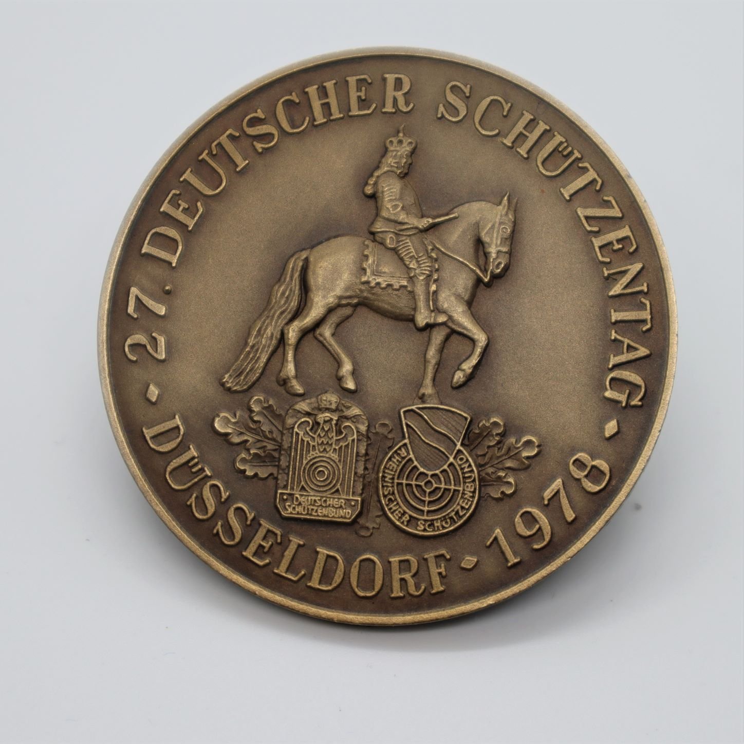 Schützenmedaille Deutscher Schützentag Düsseldorf 1978 (Rheinisches Schützenmuseum Neuss CC BY-NC-SA)