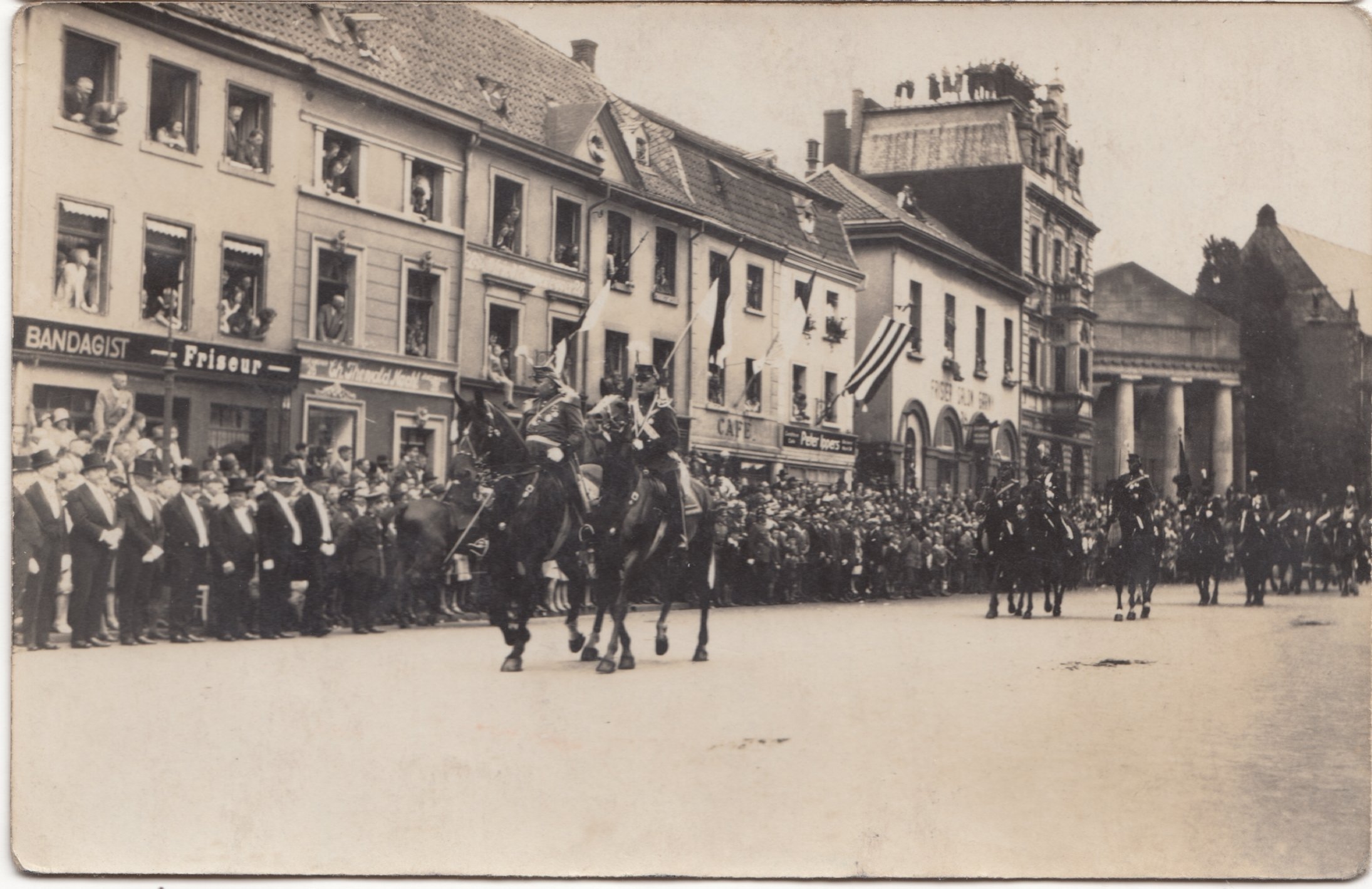 Fotografie Artilleristen 1926 (Rheinisches Schützenmuseum Neuss CC BY-NC-SA)