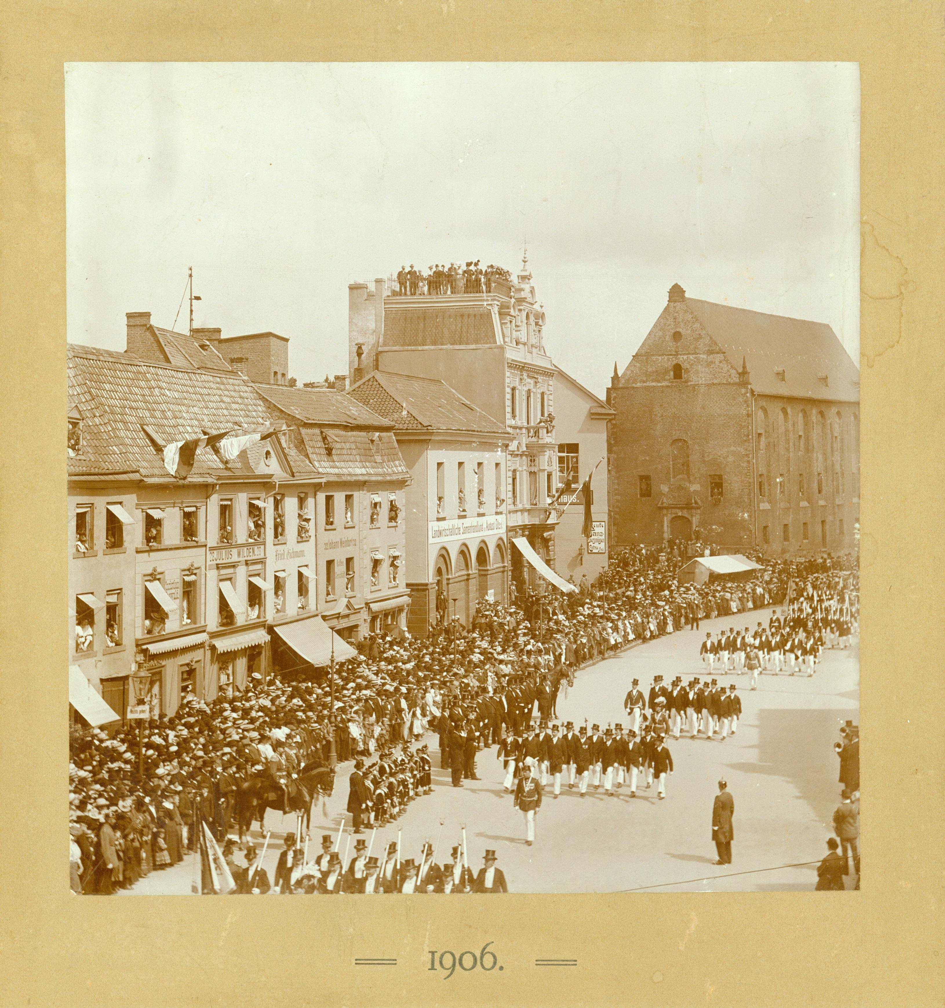 Schützenfest 1906 (Rheinisches Schützenmuseum Neuss CC BY-NC-SA)