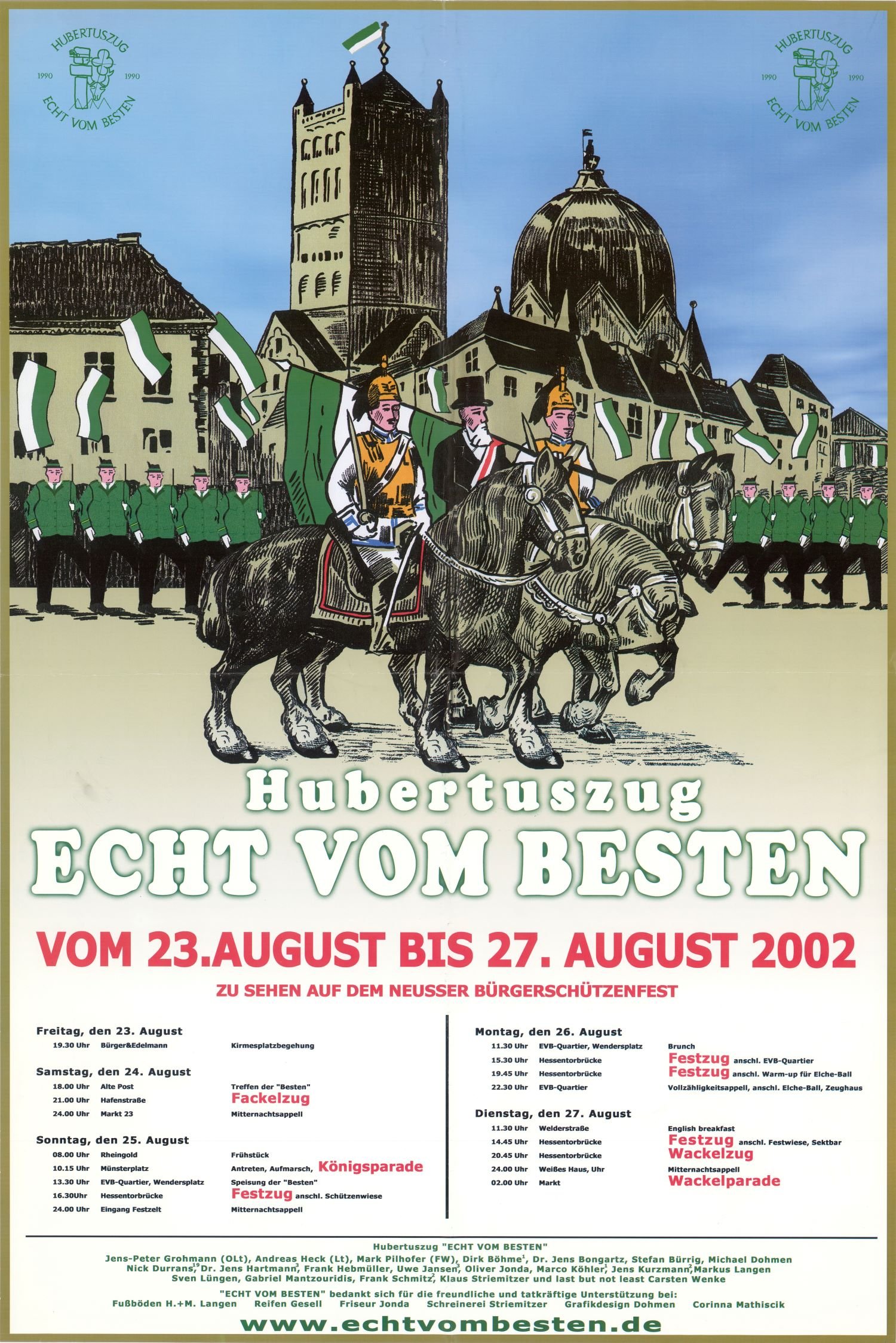 Festplakat Neusser Schützenfest von 2002 (Rheinisches Schützenmuseum Neuss CC BY-NC-SA)