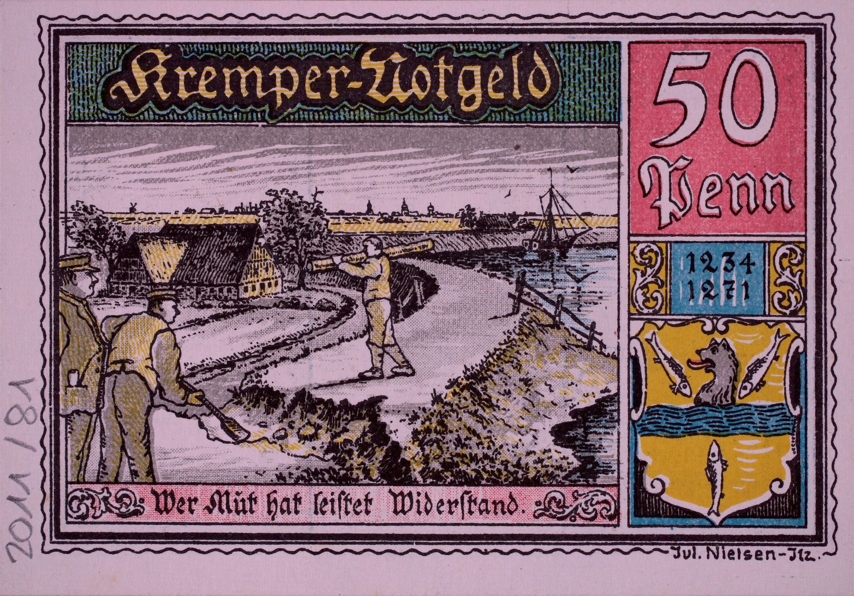 Kremper Notgeld 1920 (Rheinisches Schützenmuseum Neuss CC BY-NC-SA)