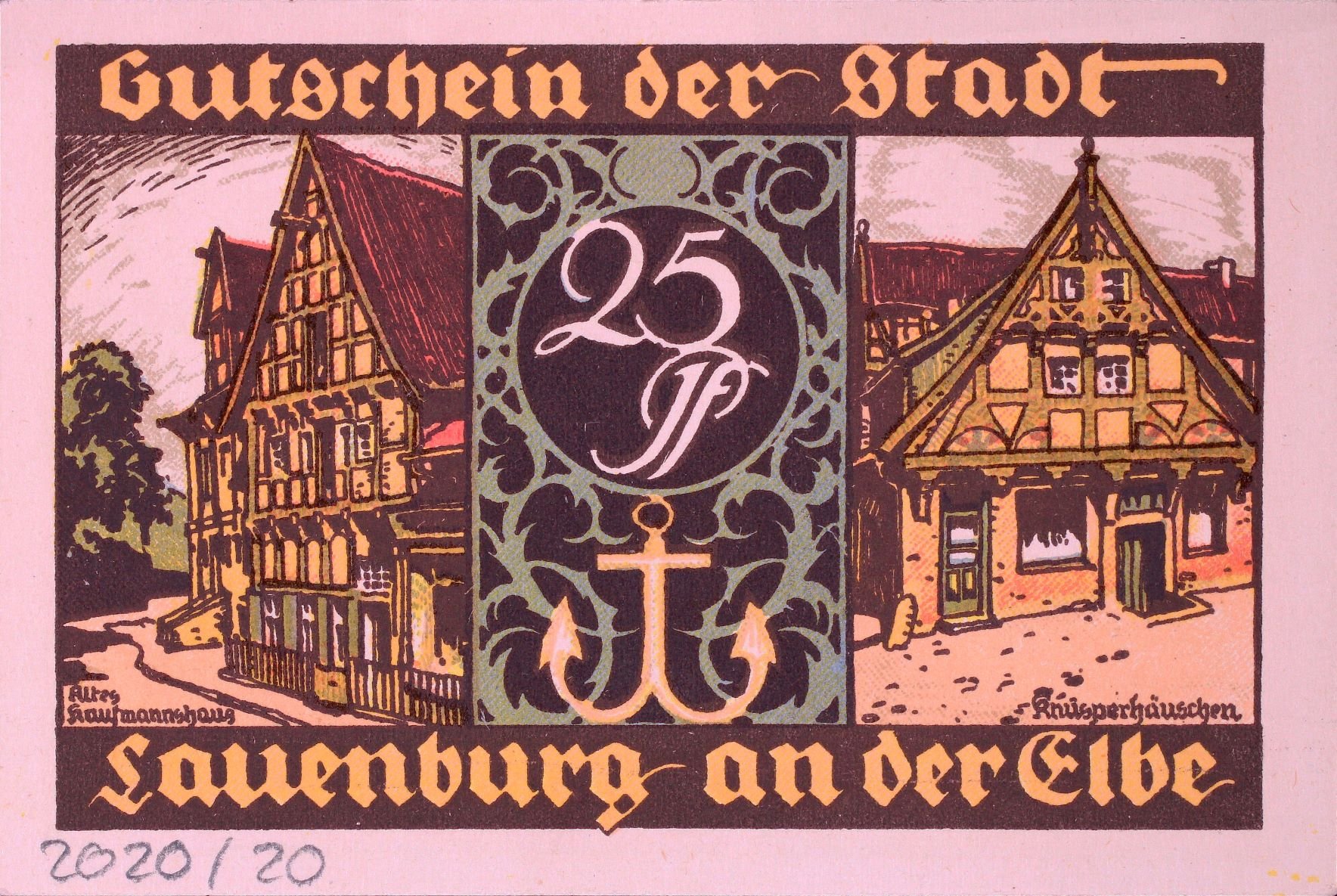 Notgeld Lauenburg a.d.Elbe 1921 (Rheinisches Schützenmuseum Neuss CC BY-NC-SA)