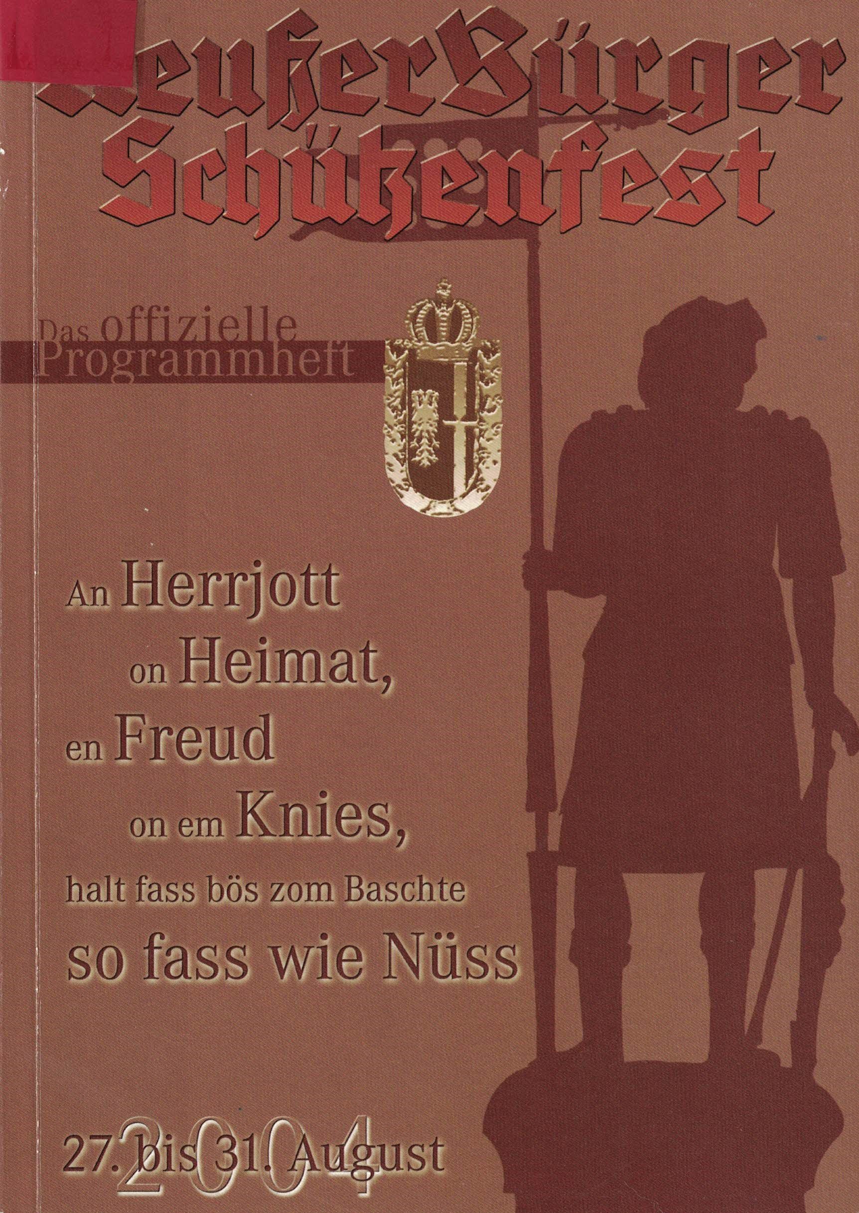 Festheft Schützenfest Neuss 2004 (Rheinisches Schützenmuseum Neuss CC BY-NC-SA)