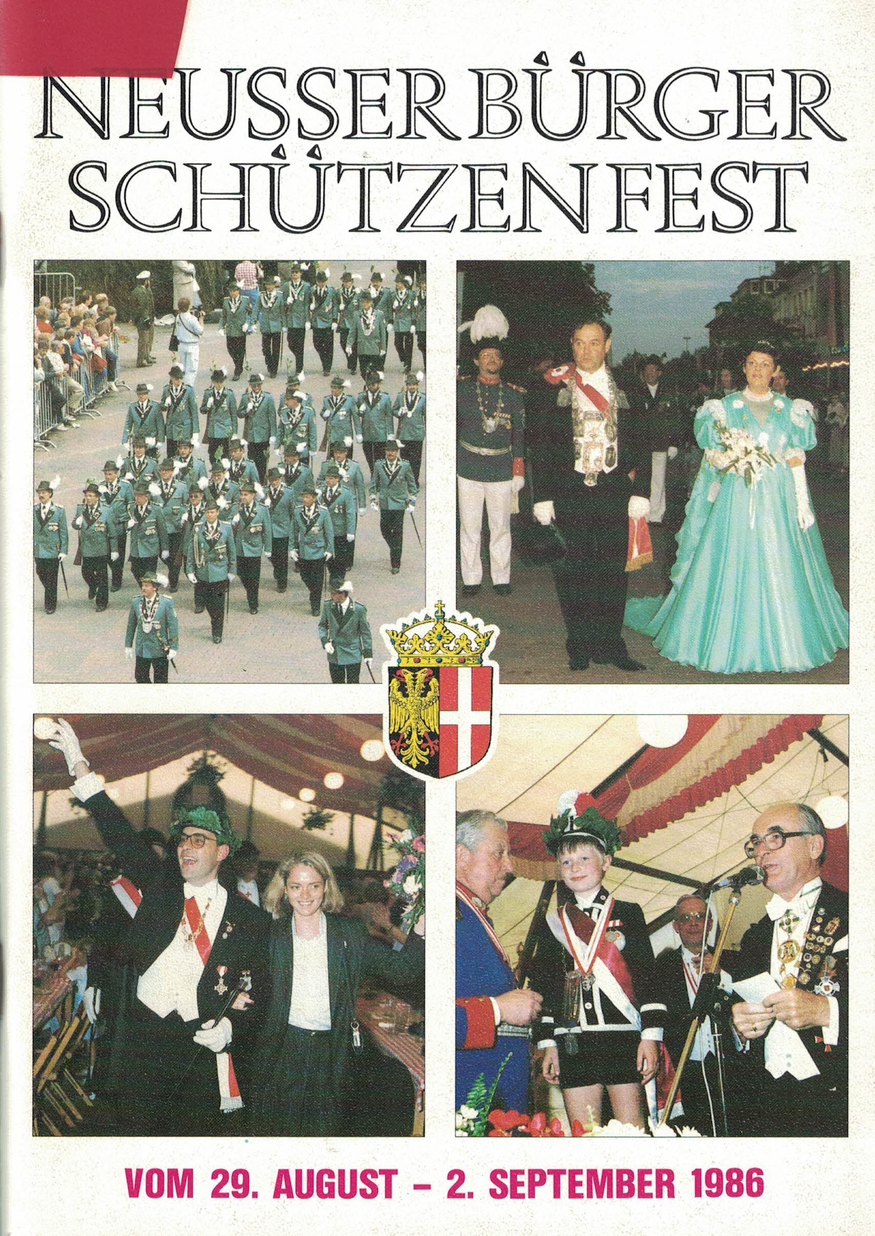 Festheft Schützenfest Neuss 1986 (Rheinisches Schützenmuseum Neuss CC BY-NC-SA)