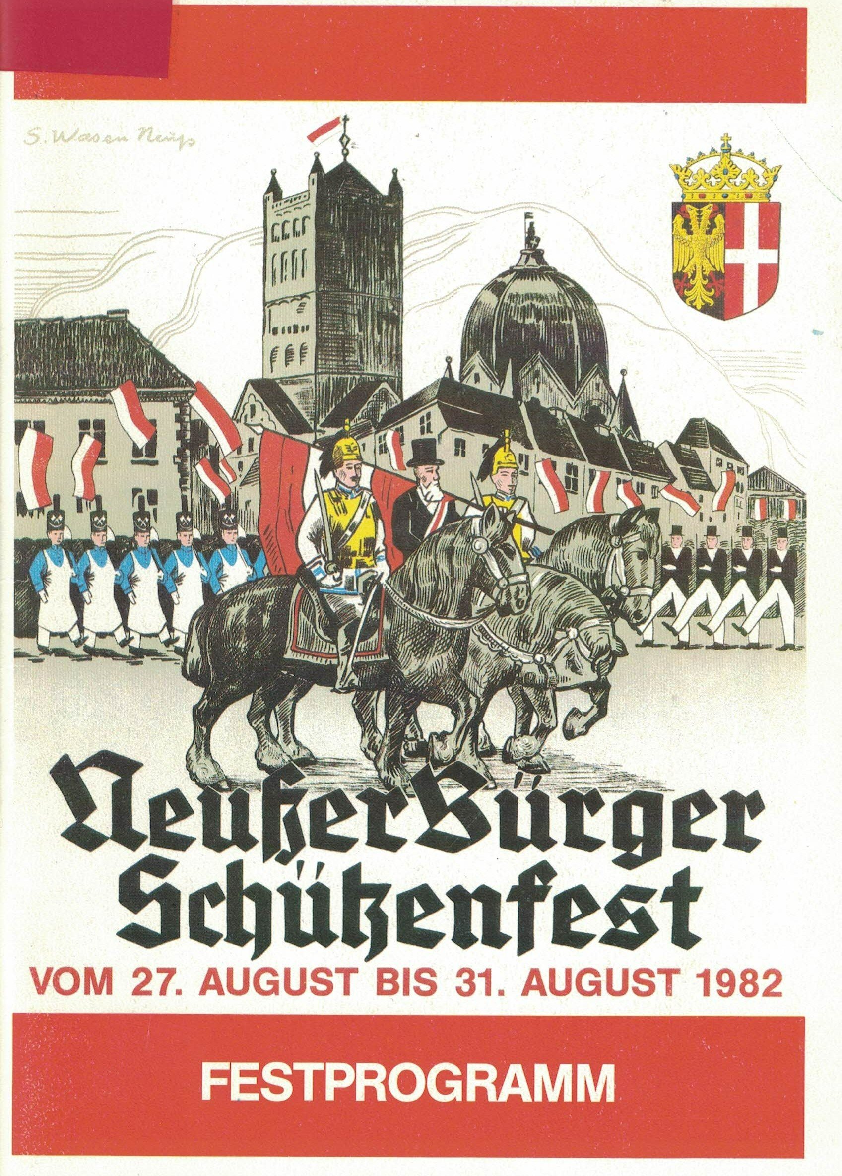Festheft Schützenfest Neuss 1982 (Rheinisches Schützenmuseum Neuss CC BY-NC-SA)