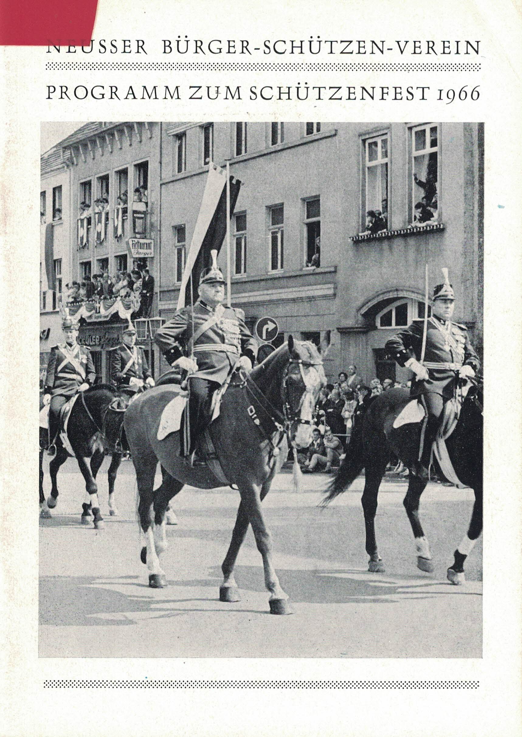 Festheft Schützenfest Neuss 1966 (Rheinisches Schützenmuseum Neuss CC BY-NC-SA)