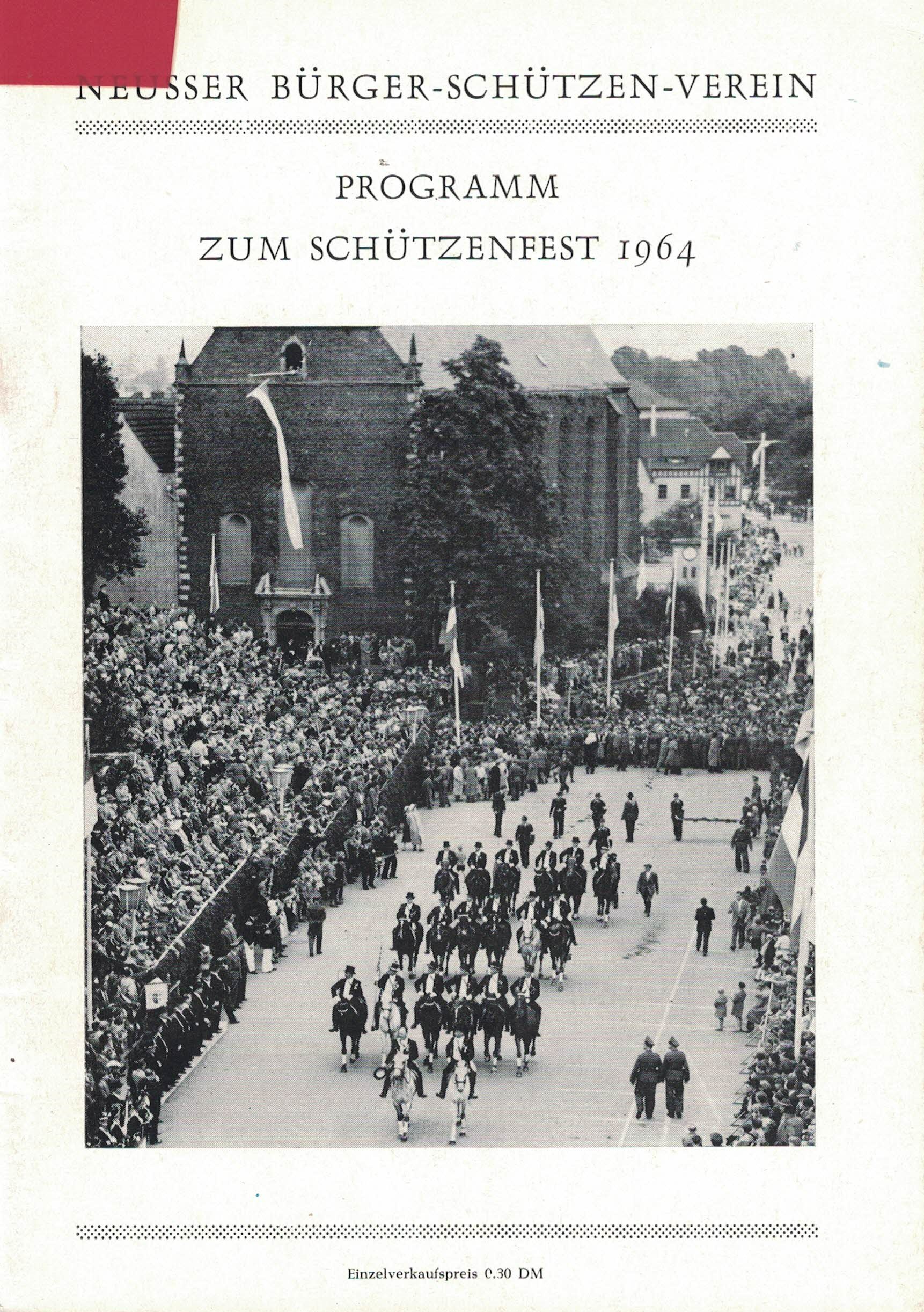 Festheft Schützenfest Neuss 1964 (Rheinisches Schützenmuseum Neuss CC BY-NC-SA)