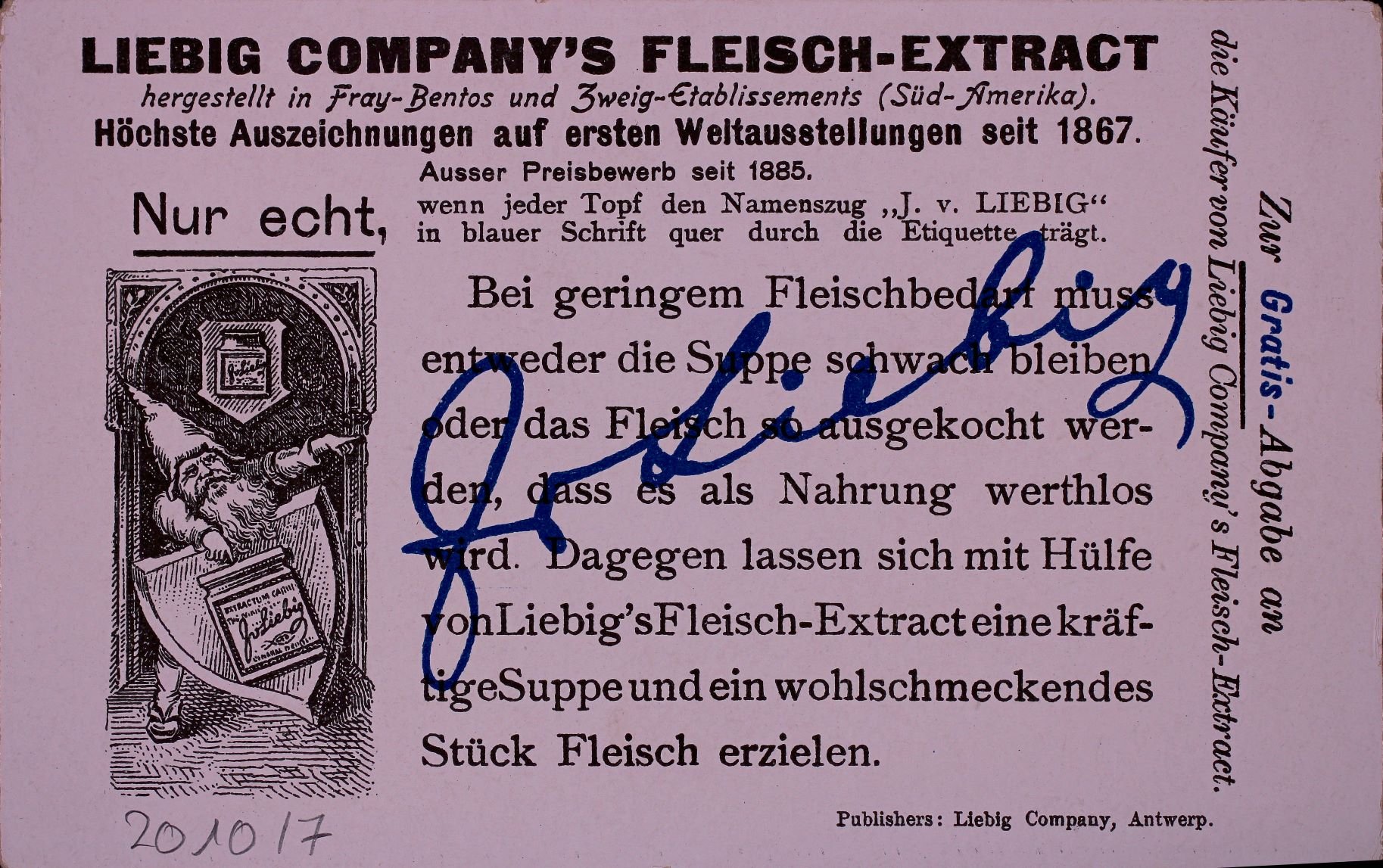 Liebigkarte Wilhelm Tell: 5. Auf der Tellsplatte (Rheinisches Schützenmuseum Neuss CC BY-NC-SA)