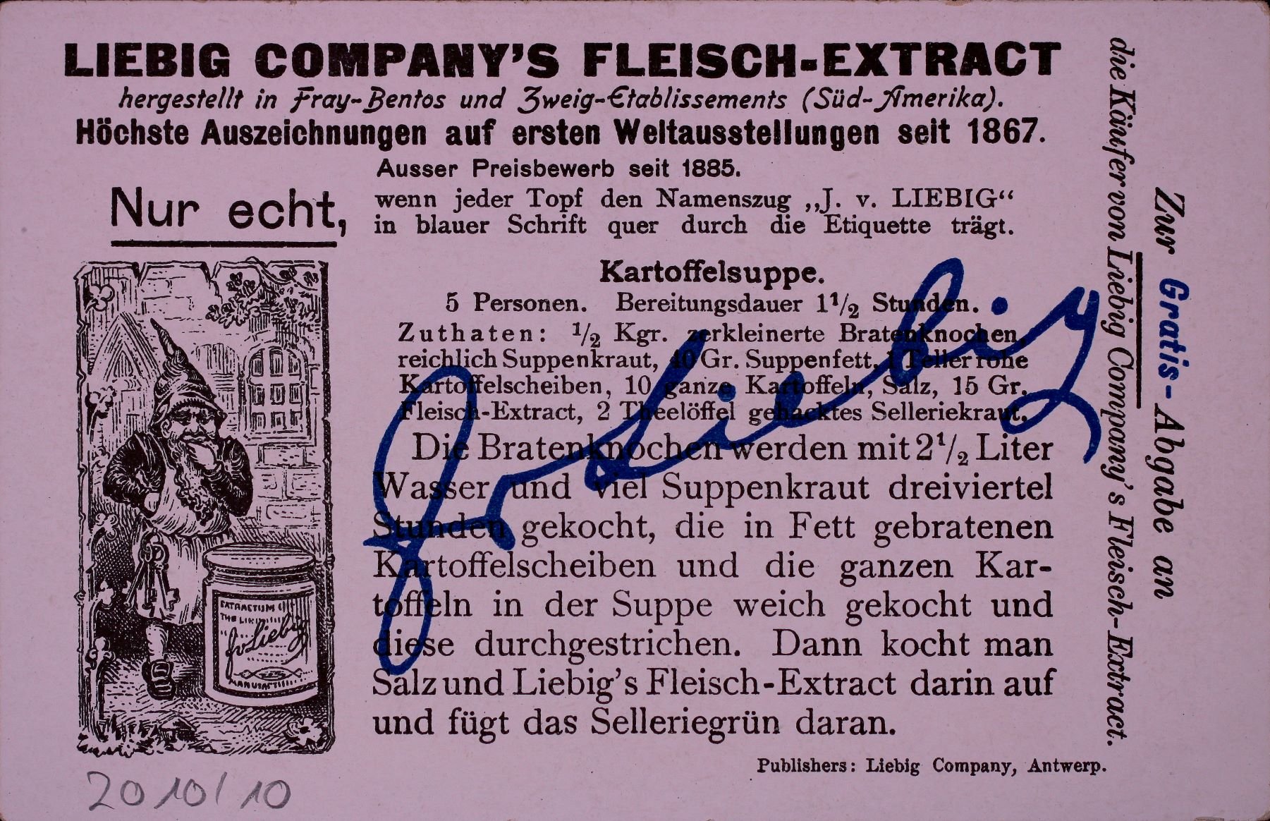 Liebigkarte Wilhelm Tell: 3. Der Rütli-Schwur (Rheinisches Schützenmuseum Neuss CC BY-NC-SA)