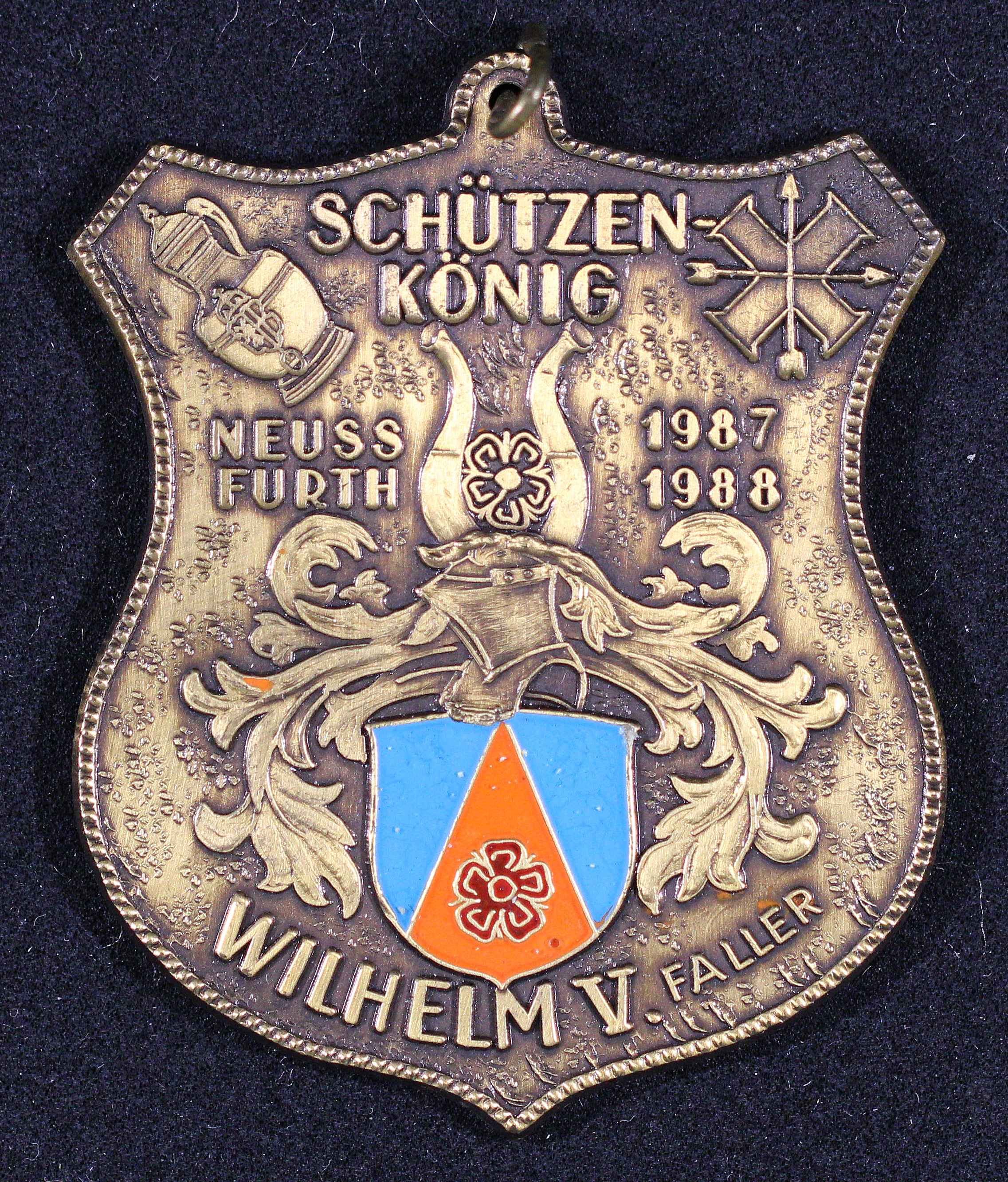 Orden Schützenkönig Neuss-Furth 1987/88 Wilhelm Faller VS (Rheinisches Schützenmuseum Neuss CC BY-NC-SA)