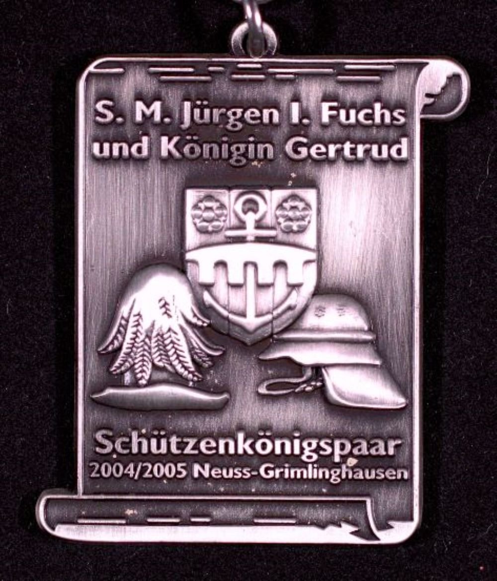 Orden Schützenkönig Grimlinghausen, Jürgen Fuchs, 2004/05 (Rheinisches Schützenmuseum Neuss CC BY-NC-SA)