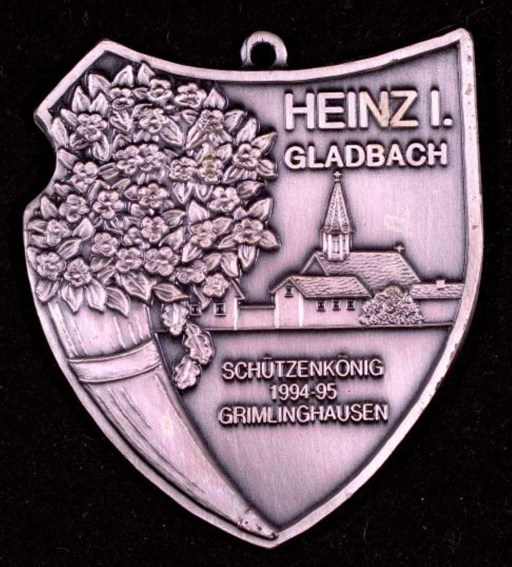 Orden Schützenkönig Grimlinghausen 1994/95 Heinz Gladbach (Rheinisches Schützenmuseum Neuss CC BY-NC-SA)