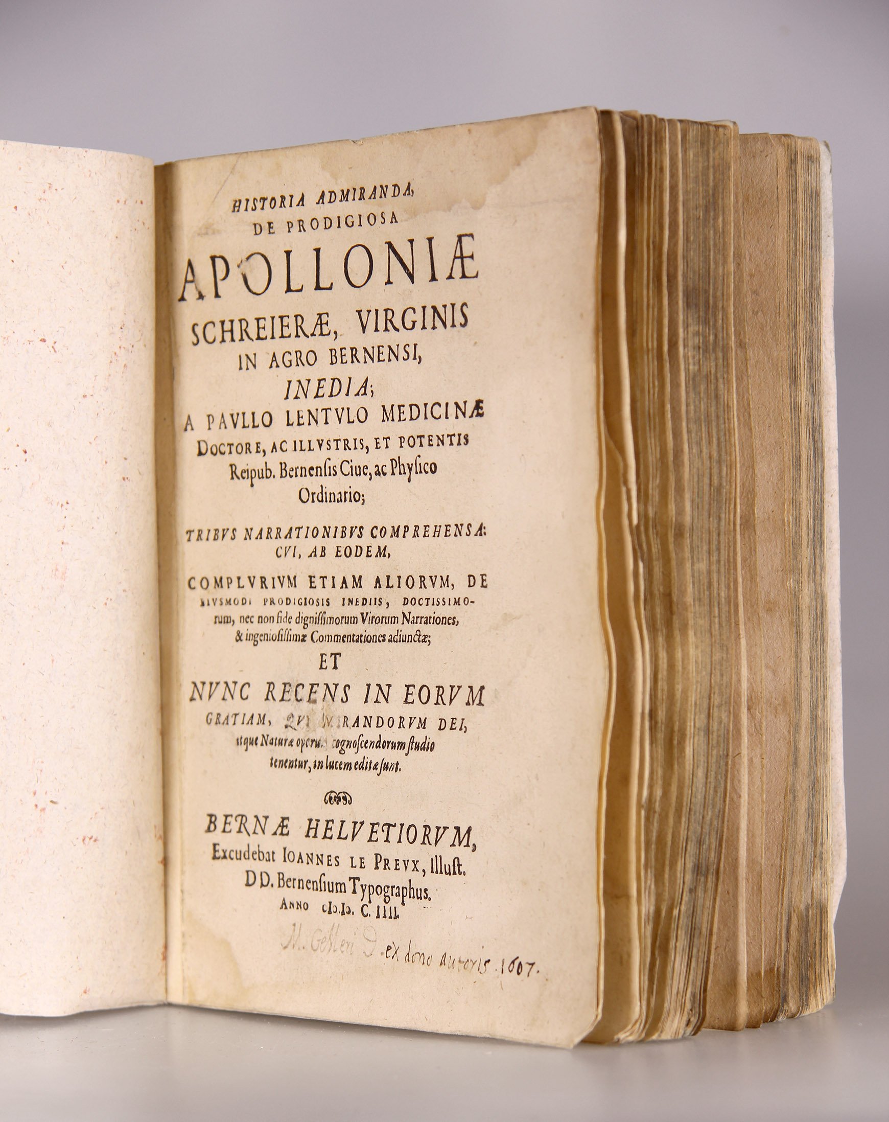 Paulus Lentulus, Historia admiranda de prodigiosa Apolloniae Schreierae (Wilhelm-Fabry-Museum CC BY-NC-SA)
