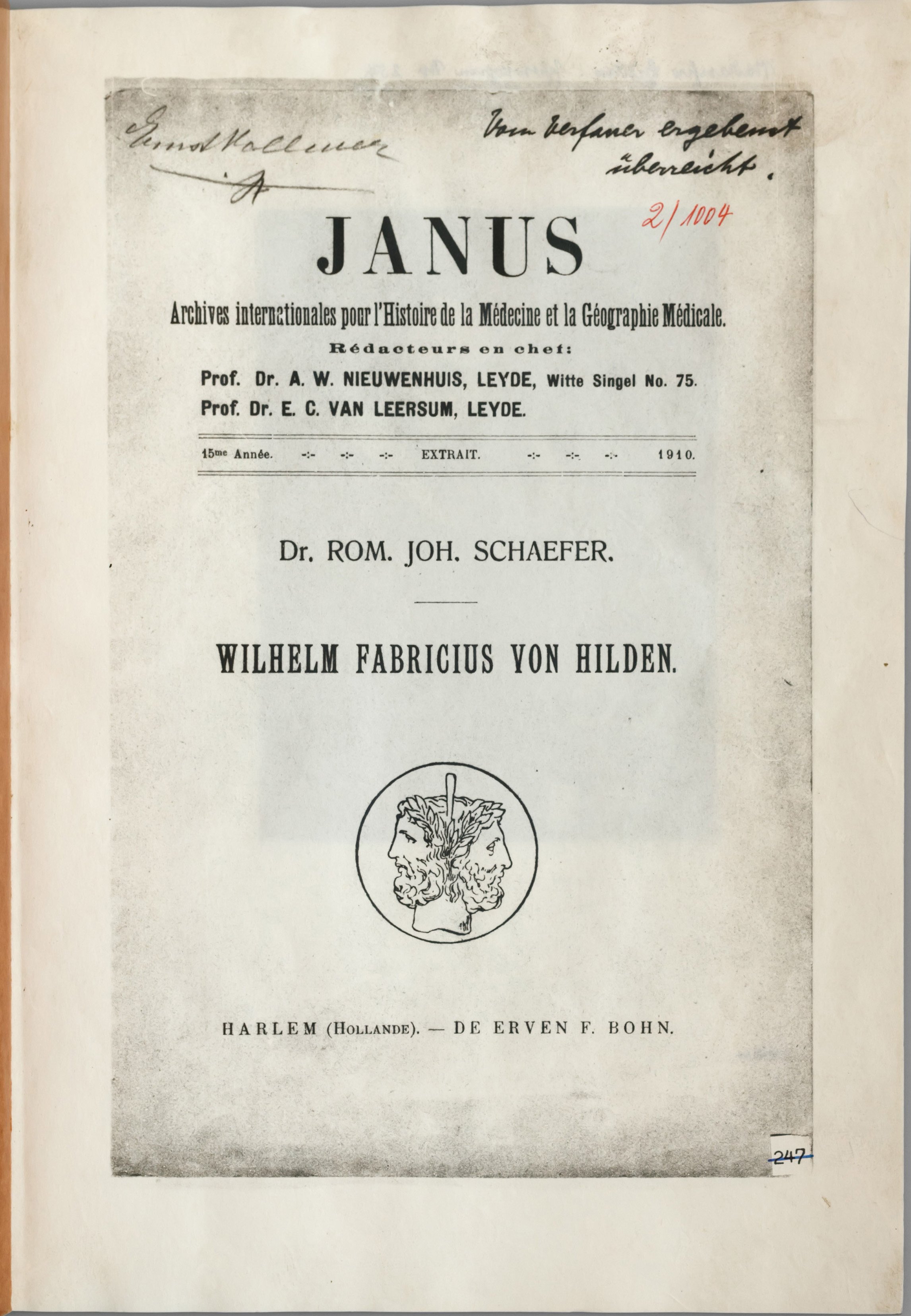 Dr. Rom. Joh. Schaefer, Wilhelm Fabricius von Hilden (Wilhelm-Fabry-Museum CC BY-NC-SA)